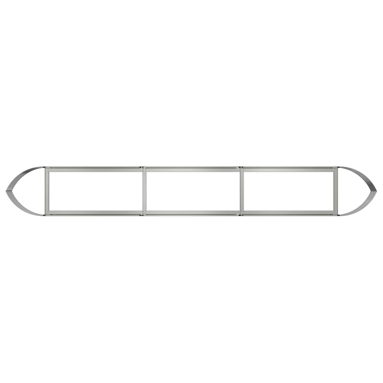 Verhoogd Tuinbed Gegalvaniseerd staal 300 x 40 x 40 cm Staal image 4