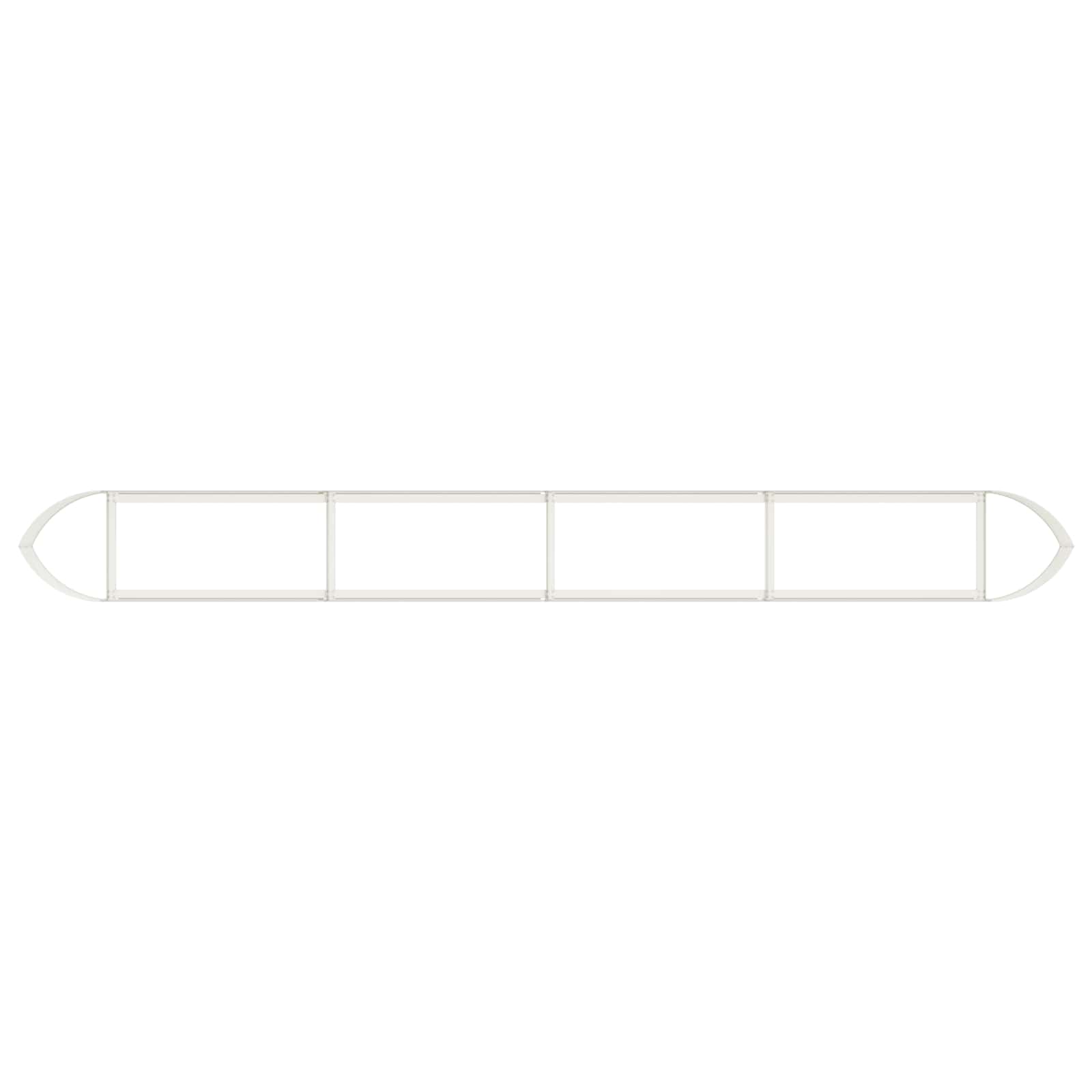 Verhoogd Tuinbed Wit 380 x 40 x 40 cm Staal image 4