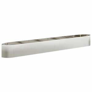 vidaXL T&otilde;stetud Aiapeenar Roostevaba teras 380 x 40 x 40 cm Teras