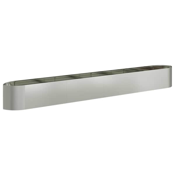 vidaXL T&otilde;stetud Aiapeenar Tsingitud teras 380 x 40 x 40 cm Teras