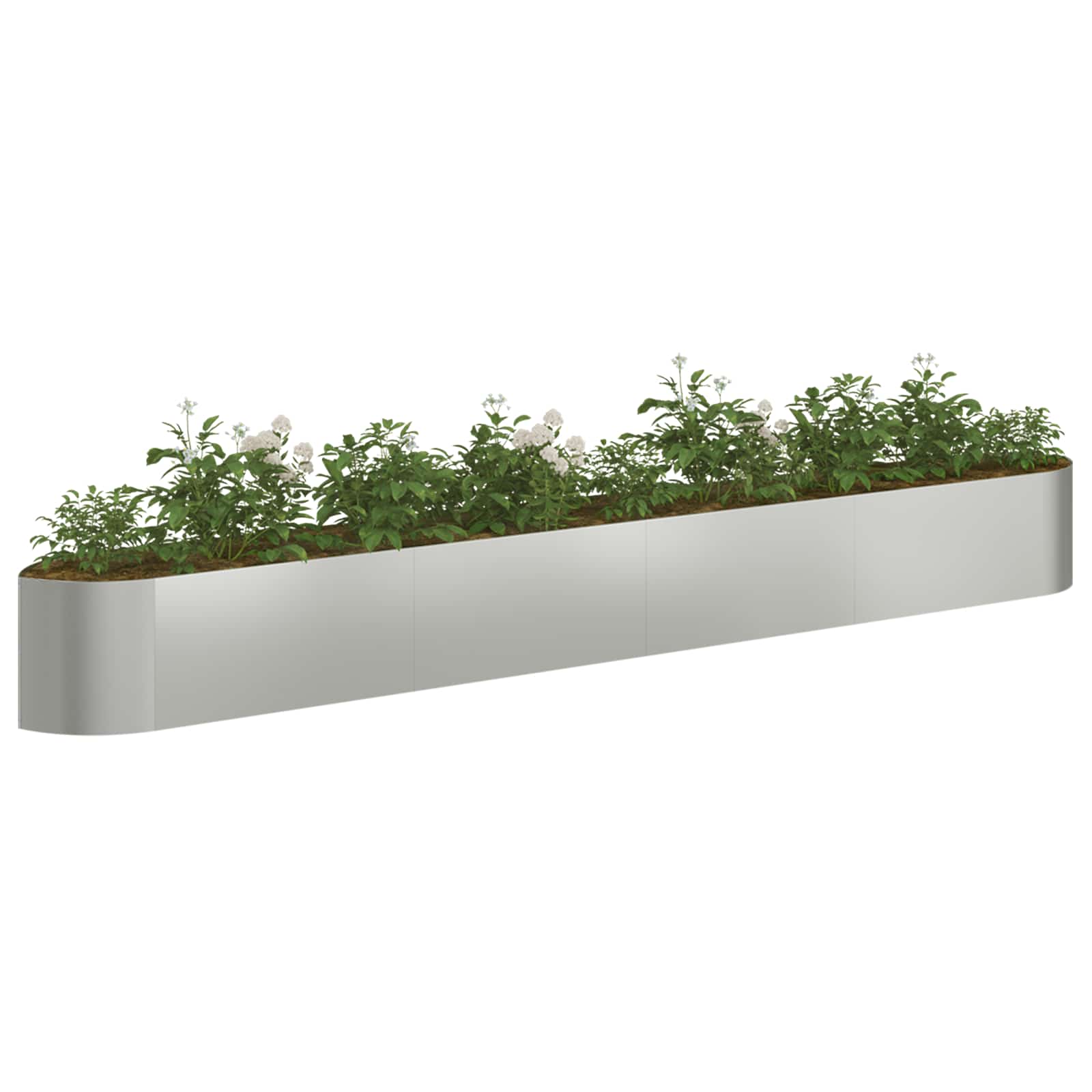 Verhoogd Tuinbed Gegalvaniseerd staal 380 x 40 x 40 cm Staal image 2