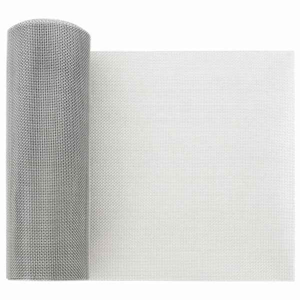 vidaXL V&otilde;rgusilm 20 x 1000 cm 20 Mesh Roostevaba teras 201 H&otilde;bedane