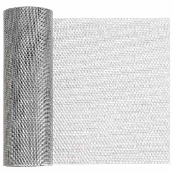 vidaXL V&otilde;rgusilm 20 x 500 cm 30 Mesh Roostevaba teras 201 H&otilde;bedane