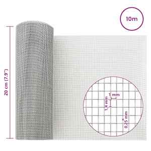 Síťovina 20 x 1000 cm 18 mesh Nerezová ocel 304 Stříbrná - obrázek 7