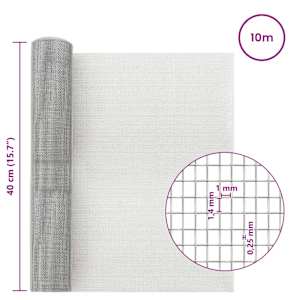 Síťovina 40 x 1000 cm 18 mesh Nerezová ocel 304 Stříbrná - obrázek 7