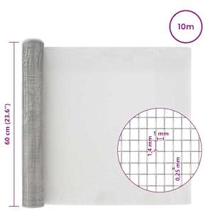 Síťovina 60 x 1000 cm 18 mesh Nerezová ocel 304 Stříbrná - obrázek 7