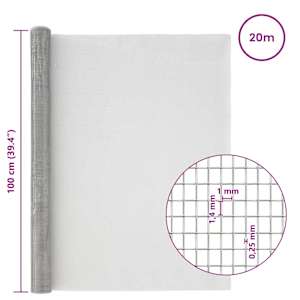 Síťovina 100 x 2000 cm 18 mesh Nerezová ocel 304 Stříbrná - obrázek 7