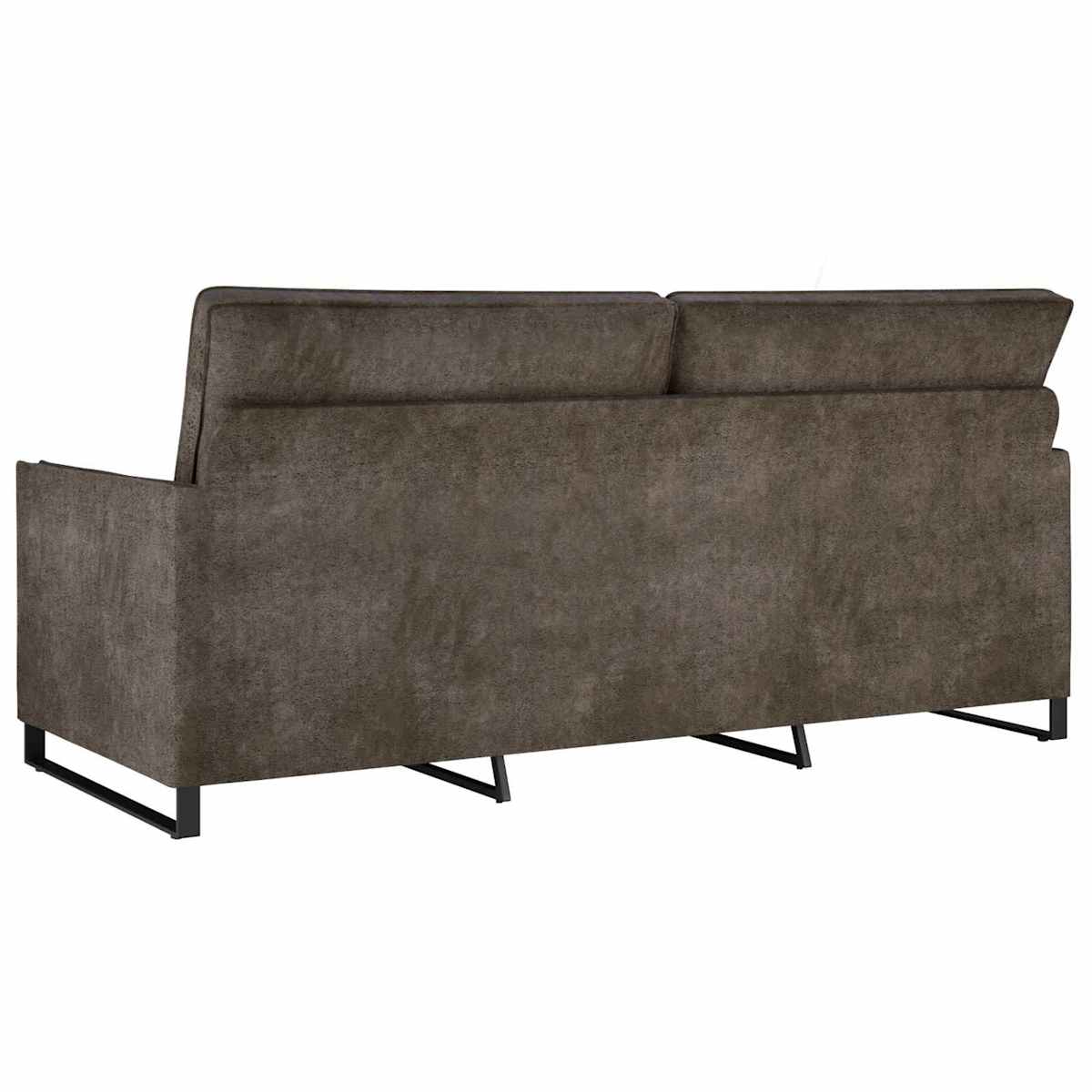 3-personers sofa Mørkegrå 190 x 81 x 82 cm Faux suedestof - Billede 5