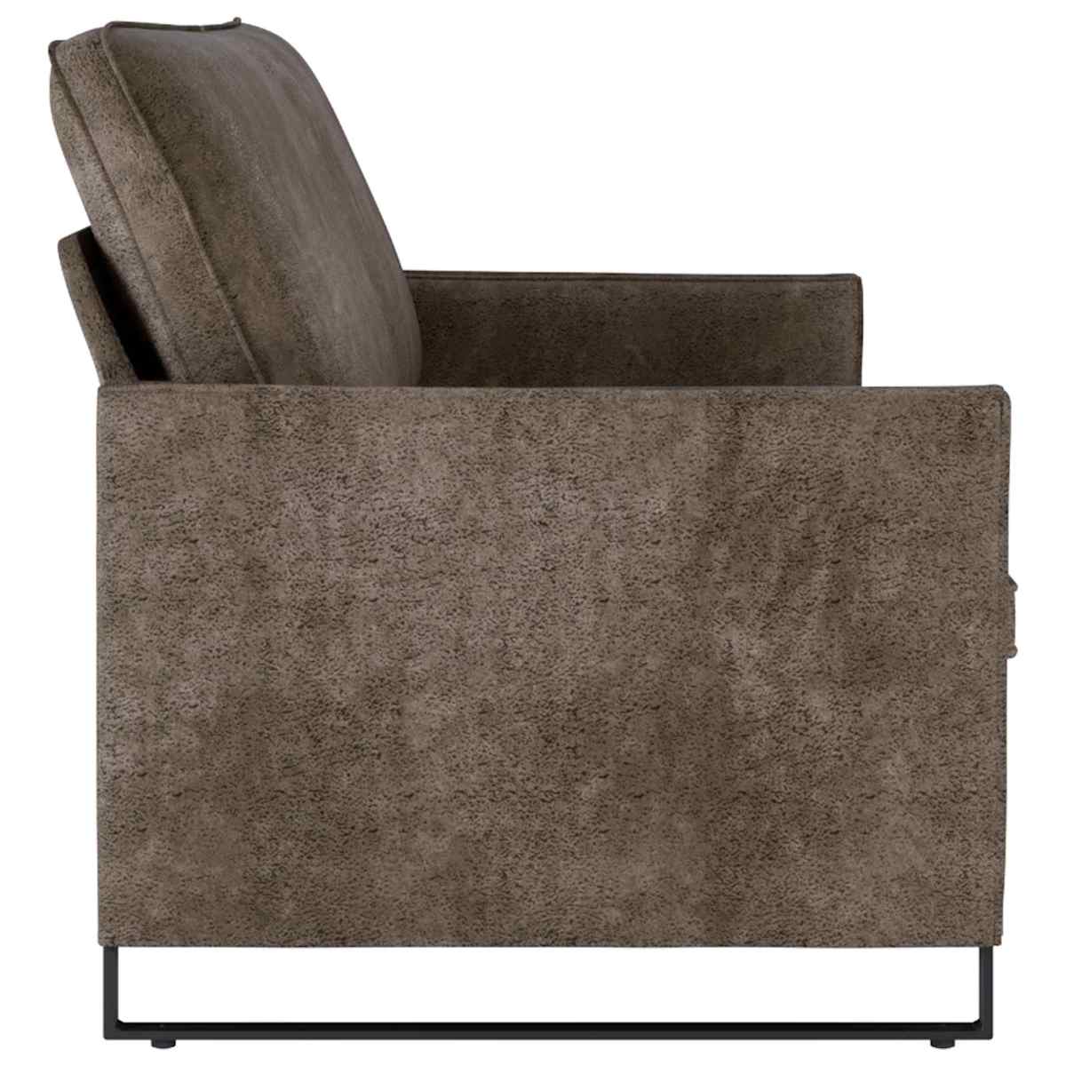 3-personers sofa Mørkegrå 190 x 81 x 82 cm Faux suedestof - Billede 4