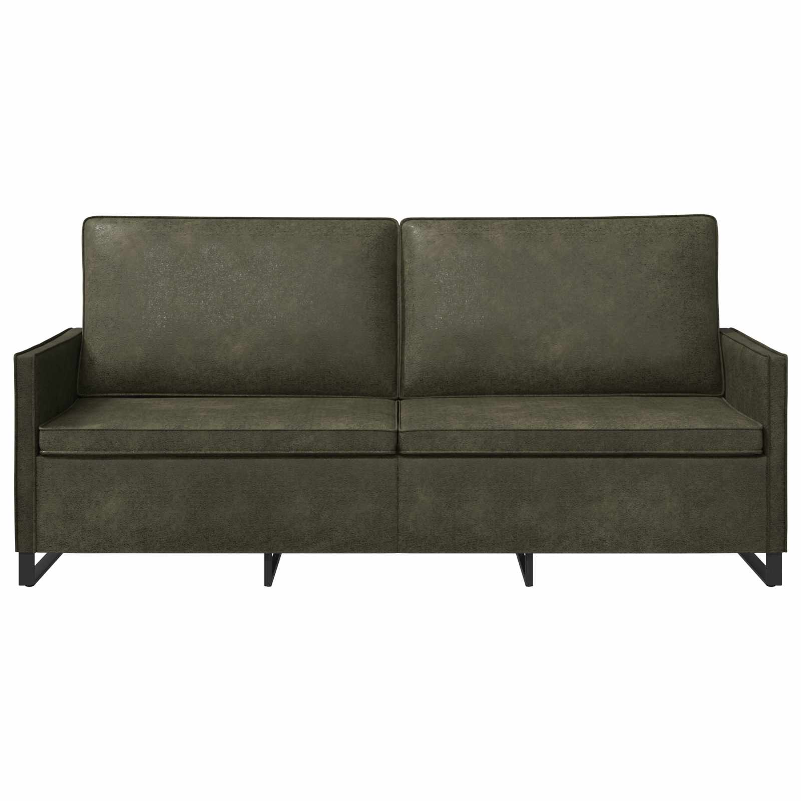 3-sedna sofa Vojaška zelena 190 x 81 x 82 cm Umetni velur