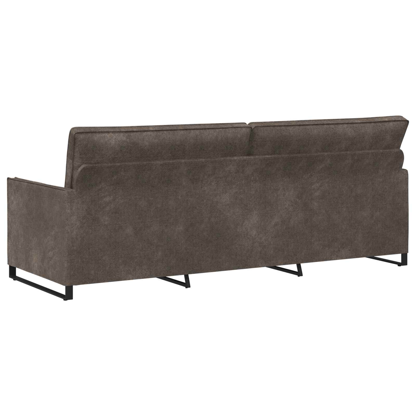 3-sedna sofa Temno siva 220 x 81 x 82 cm Umetni velur