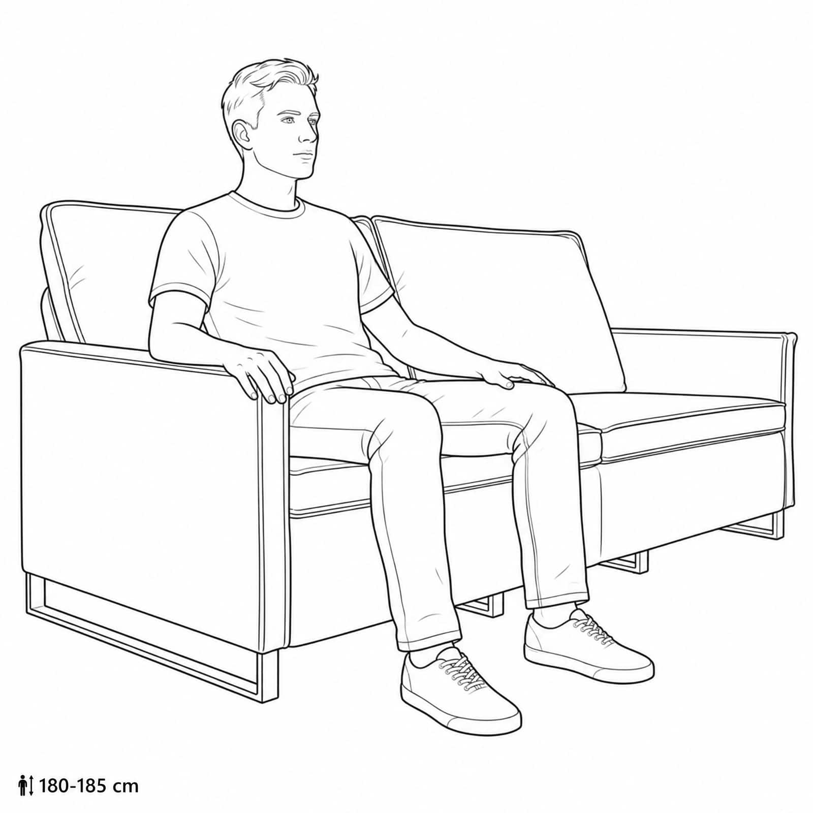 3-sedna sofa Vojaška zelena 220 x 81 x 82 cm Umetni velur