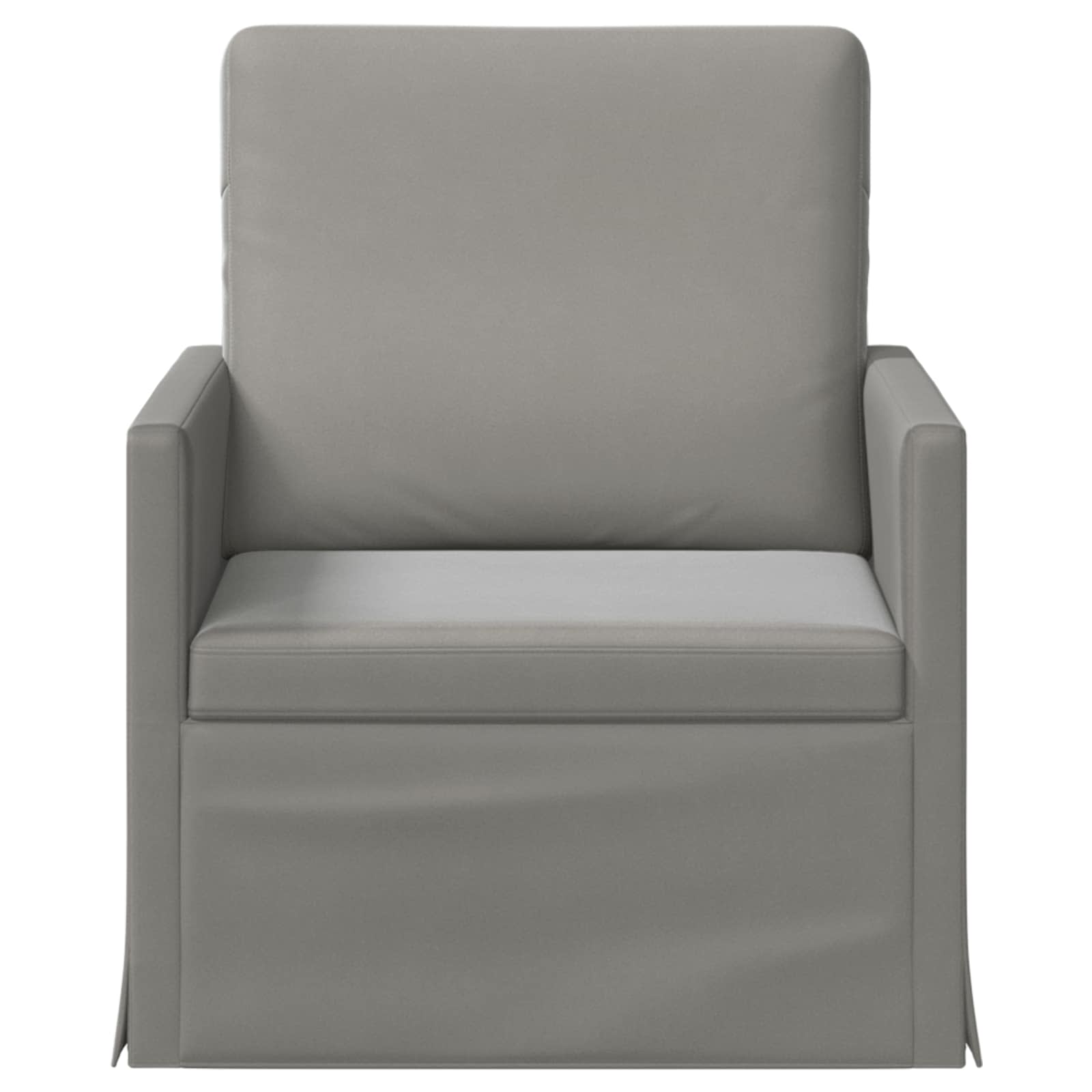 vidaXL - Fauteuil - Lichtgrijs - 70 - x - 81 - x - 82 - cm - fluweel
