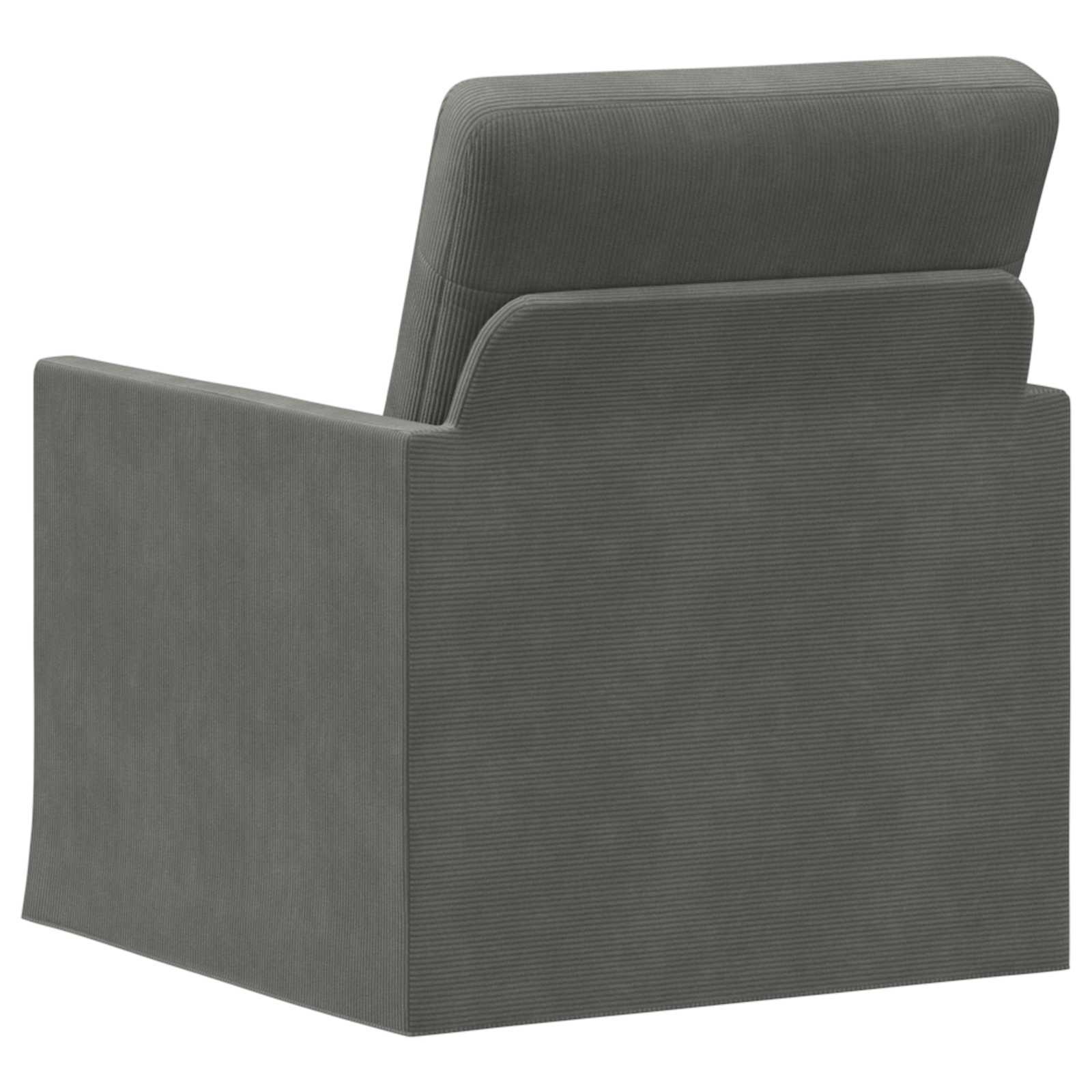 Fotelj Temno siva 70 x 81 x 82 cm Žametna tkanina