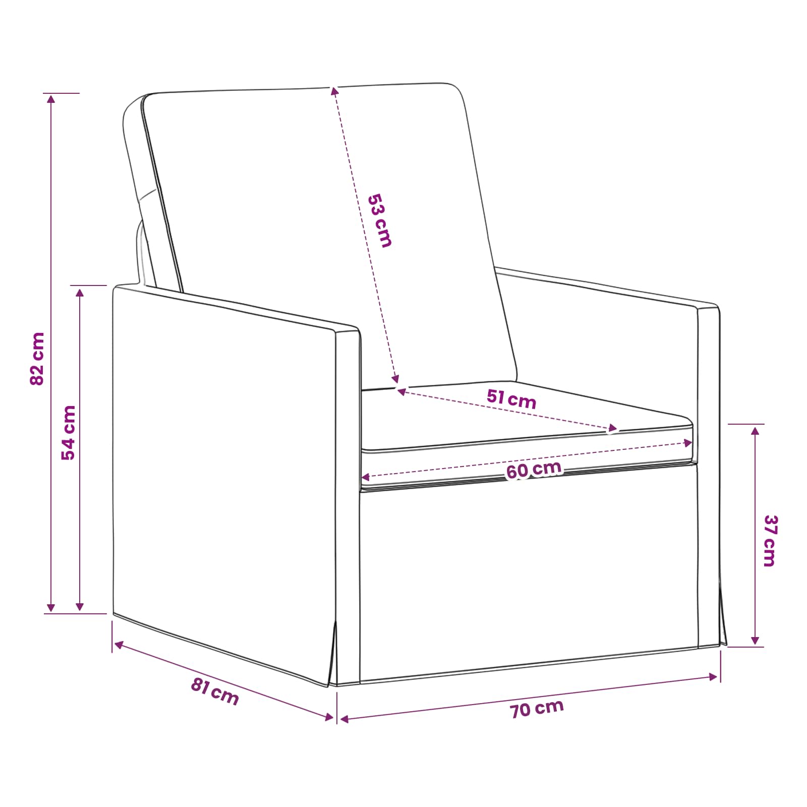 Fotelj Krem 70 x 81 x 82 cm Žametna tkanina