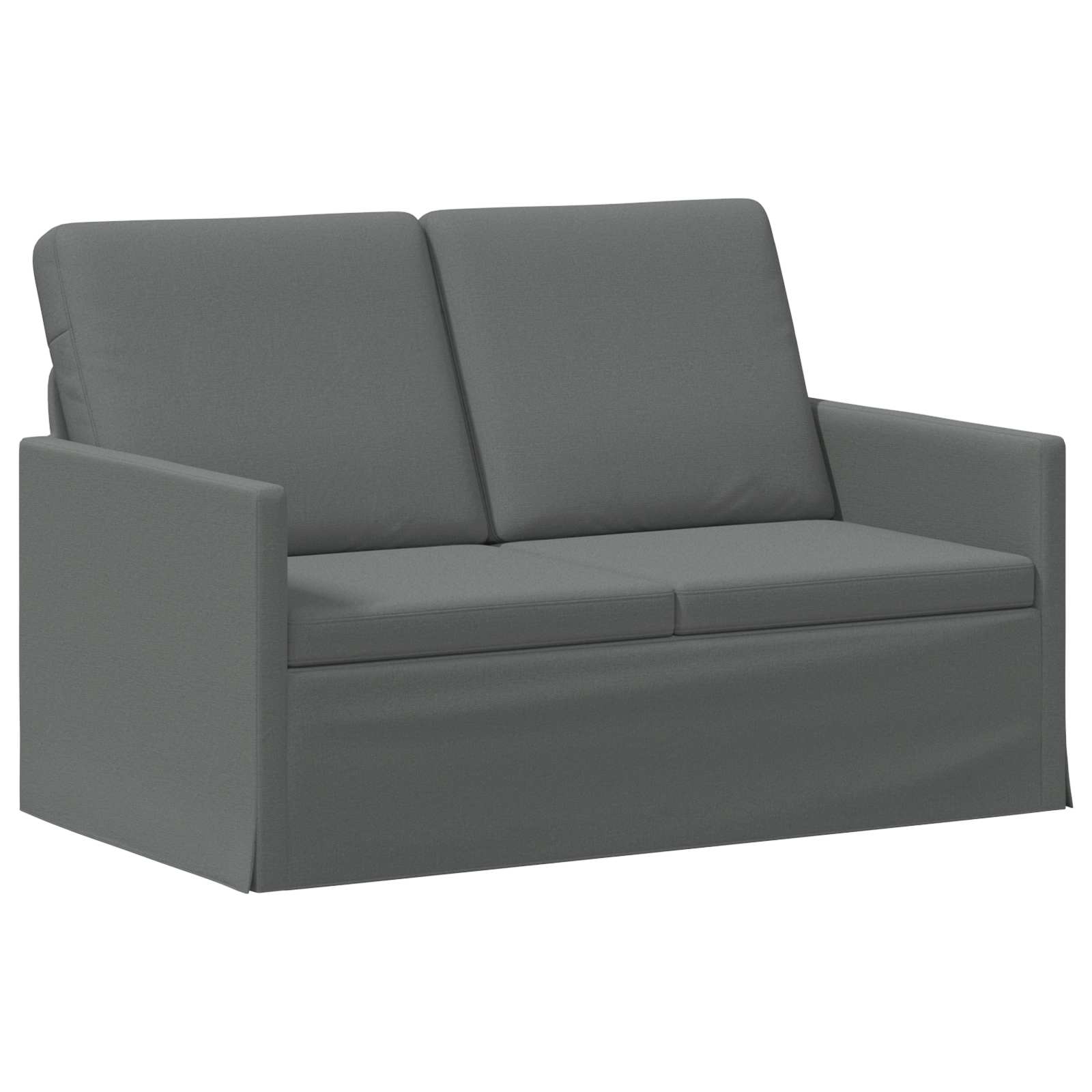 vidaXL Pohovka pro 2 osoby Tmavě šedá 130 x 81 x 82 cm Textil