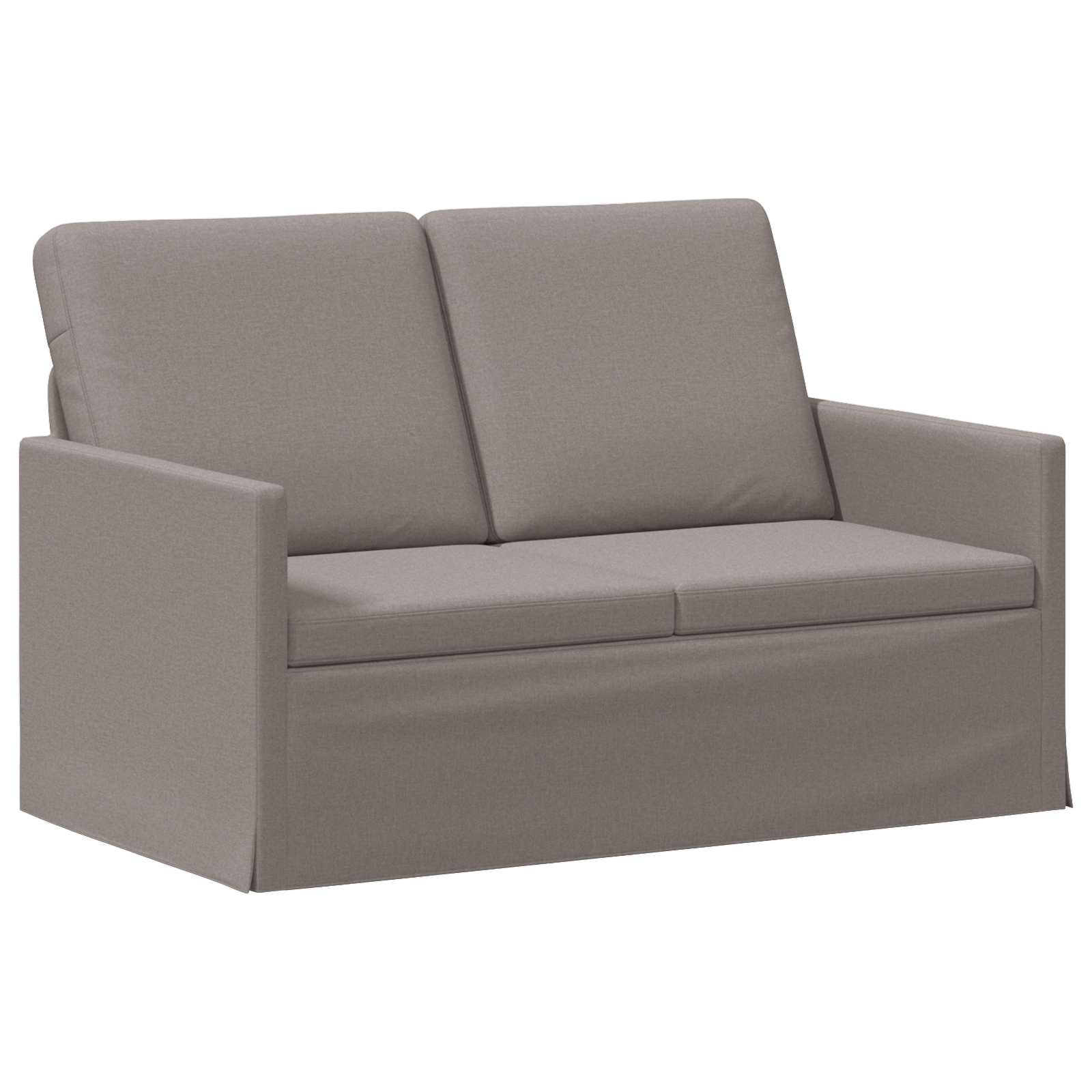 vidaXL Pohovka pro 2 osoby Taupe 130 x 81 x 82 cm Textil