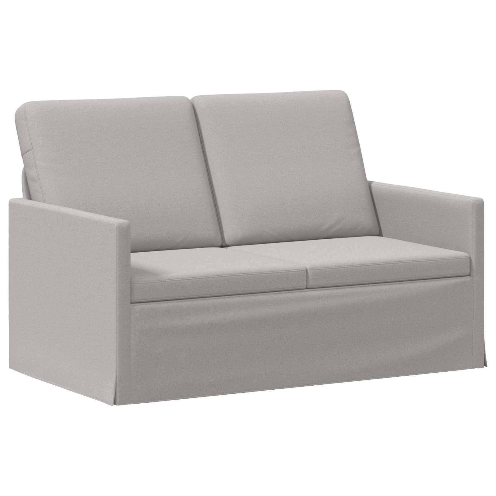 vidaXL Pohovka pro 2 osoby Oblačno šedá 130 x 81 x 82 cm Textil