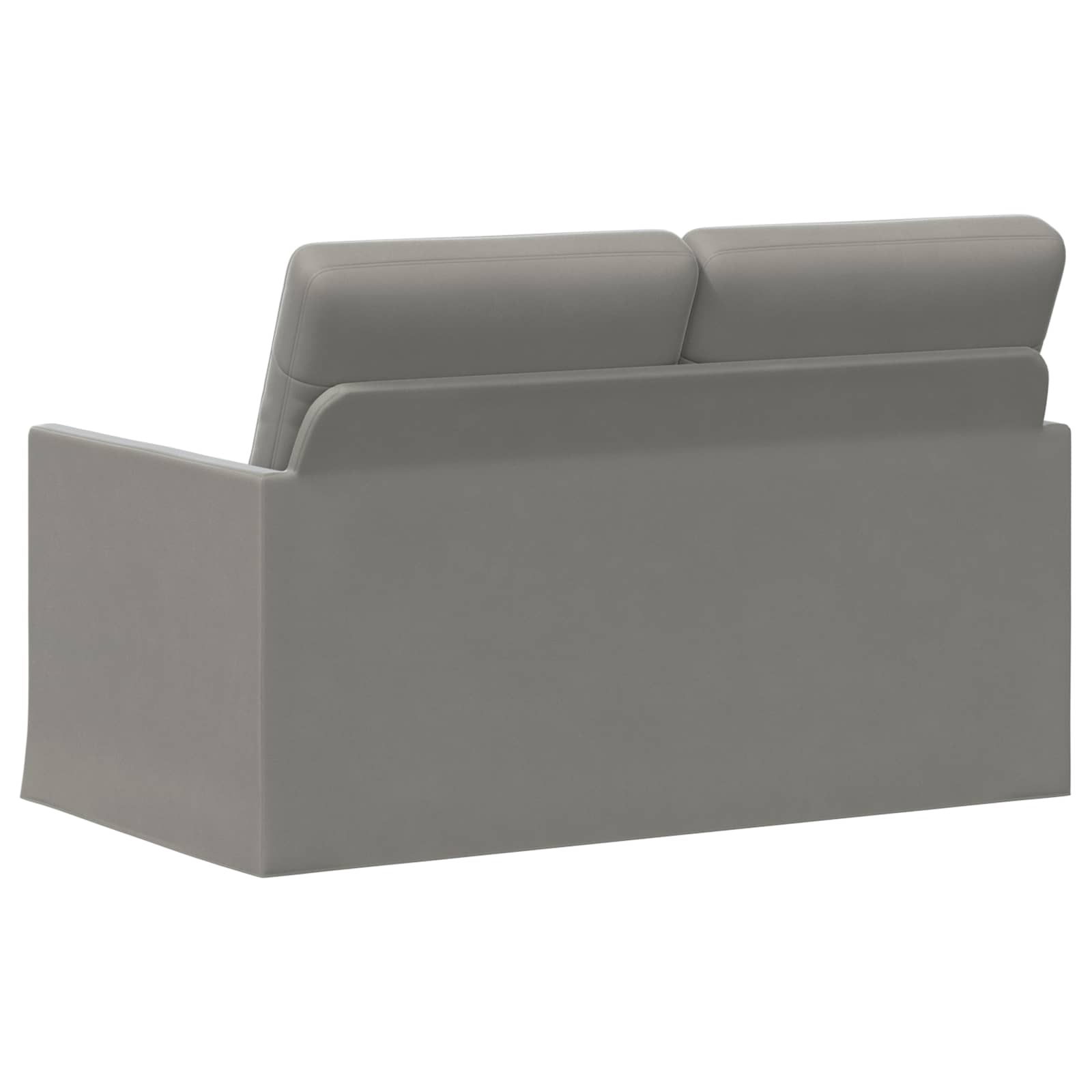 Dvosedenjski kavč Svetlo siva 130 x 81 x 82 cm Žamet