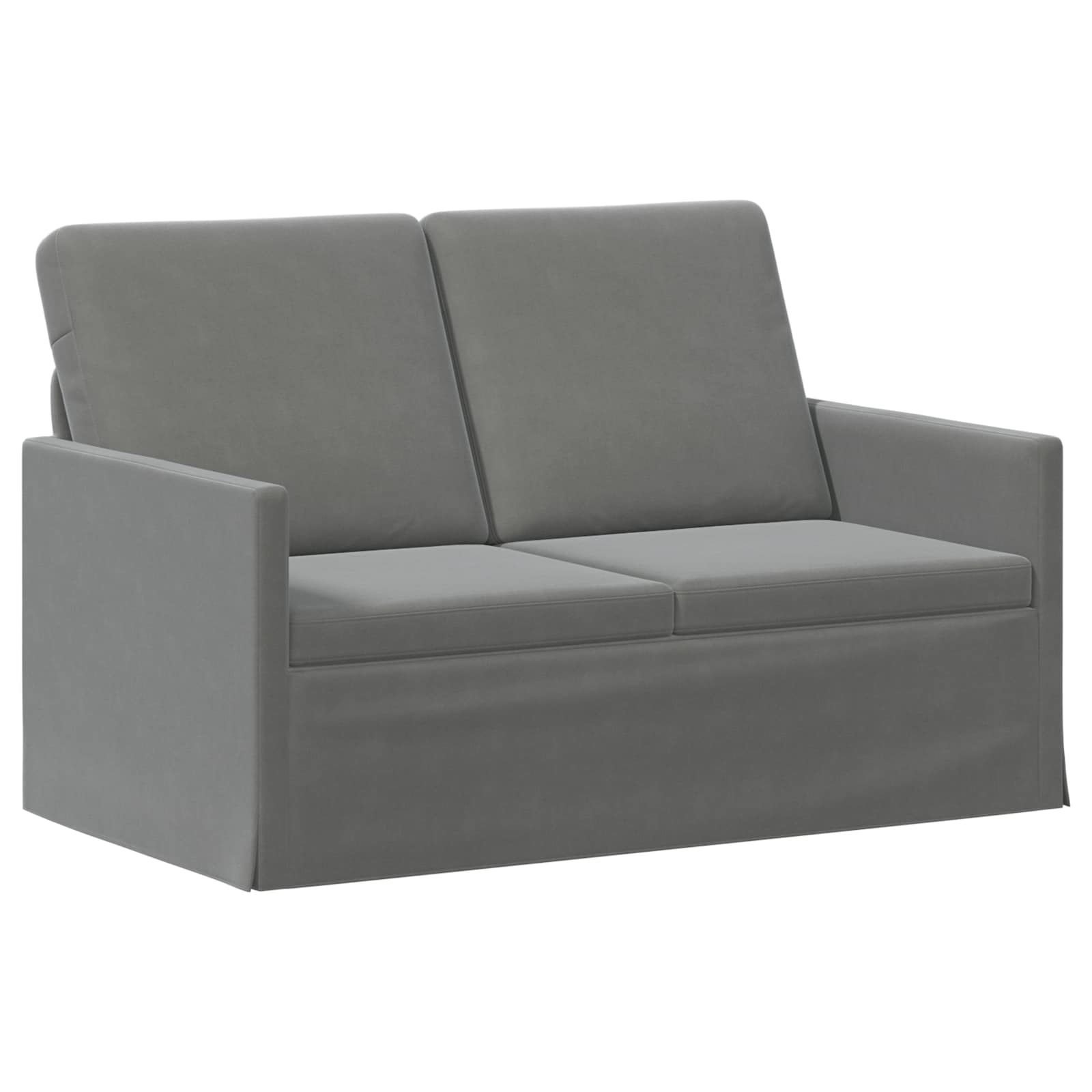 vidaXL Pohovka pro 2 osoby Tmavě šedá 130 x 81 x 82 cm Samet