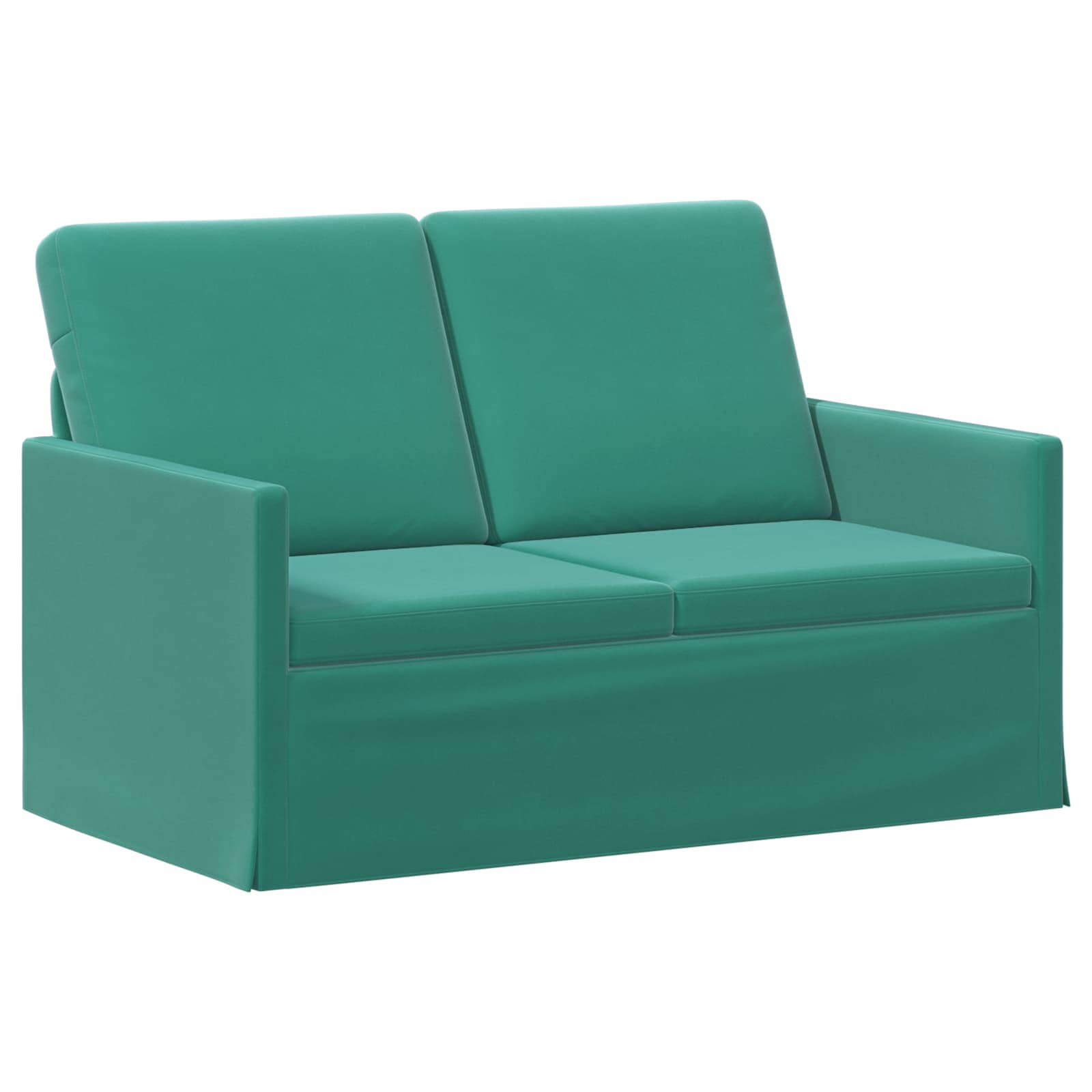 vidaXL Pohovka pro 2 osoby Tyrkysová 130 x 81 x 82 cm Samet
