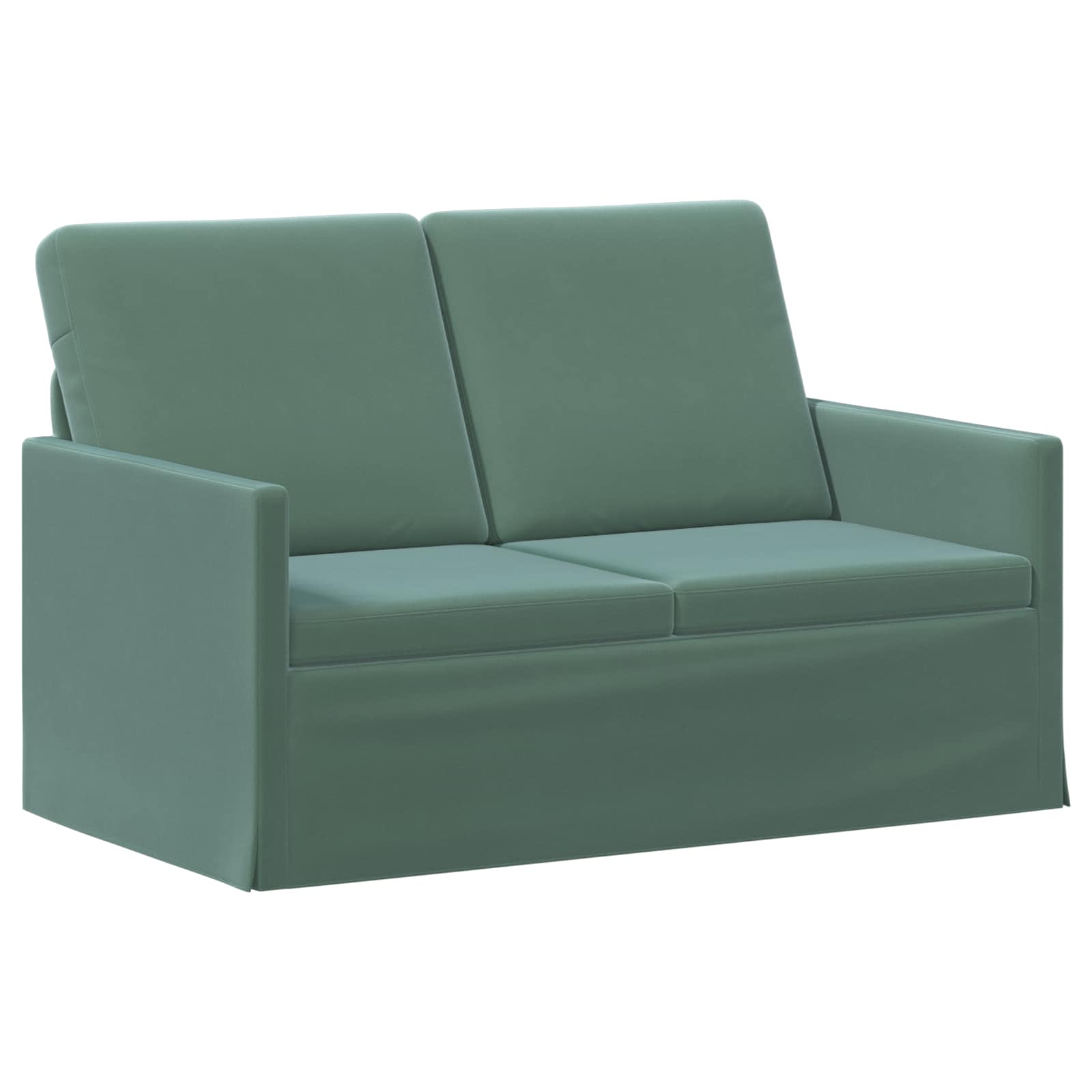 vidaXL Pohovka pro 2 osoby Mořská zelená 130 x 81 x 82 cm Samet