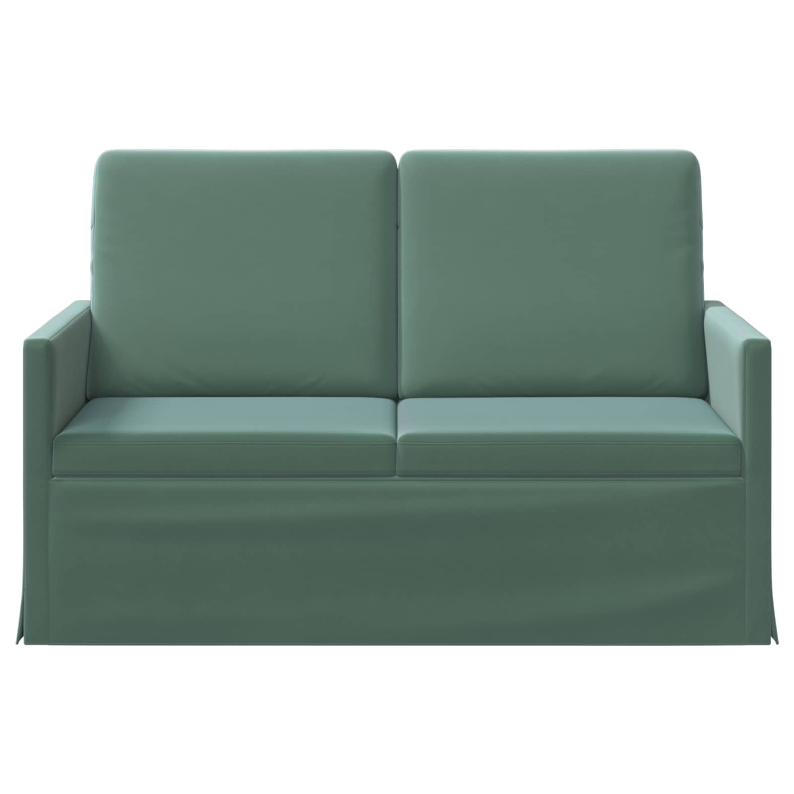 vidaXL - 2-zitsbank - Zeegroen - 130 - x - 81 - x - 82 - cm - fluweel