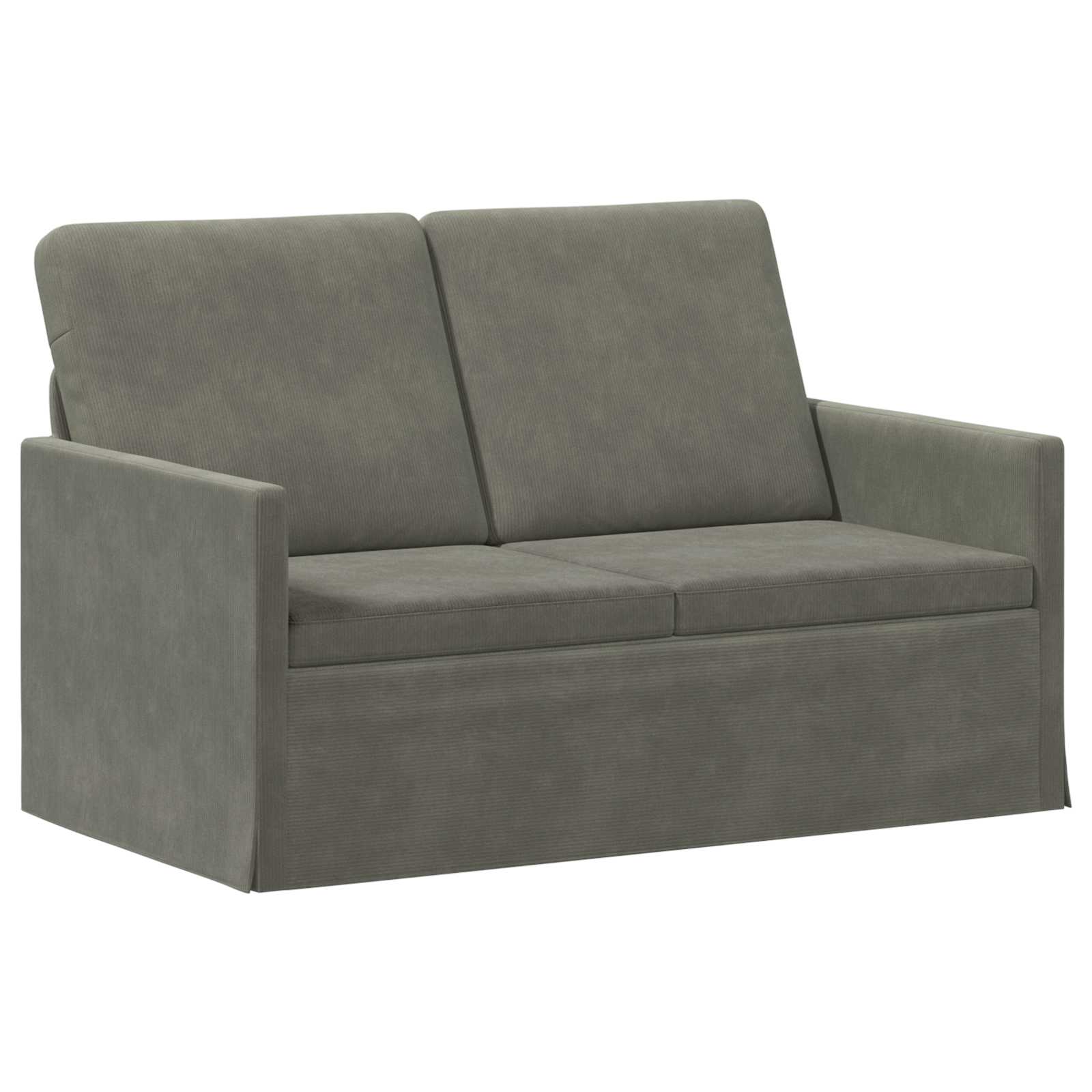 vidaXL Pohovka pro 2 osoby Světle šedá 130 x 81 x 82 cm