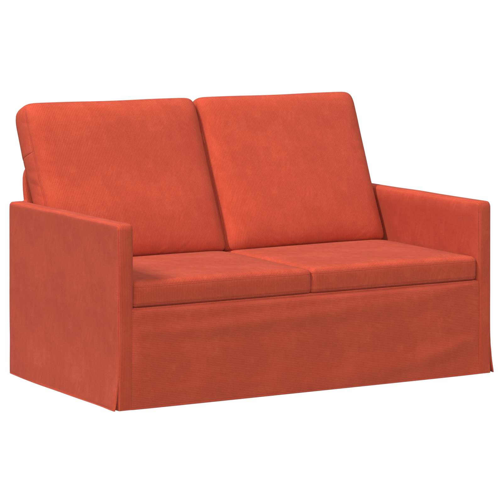 vidaXL Pohovka pro 2 osoby Červená oranžová 130 x 81 x 82 cm