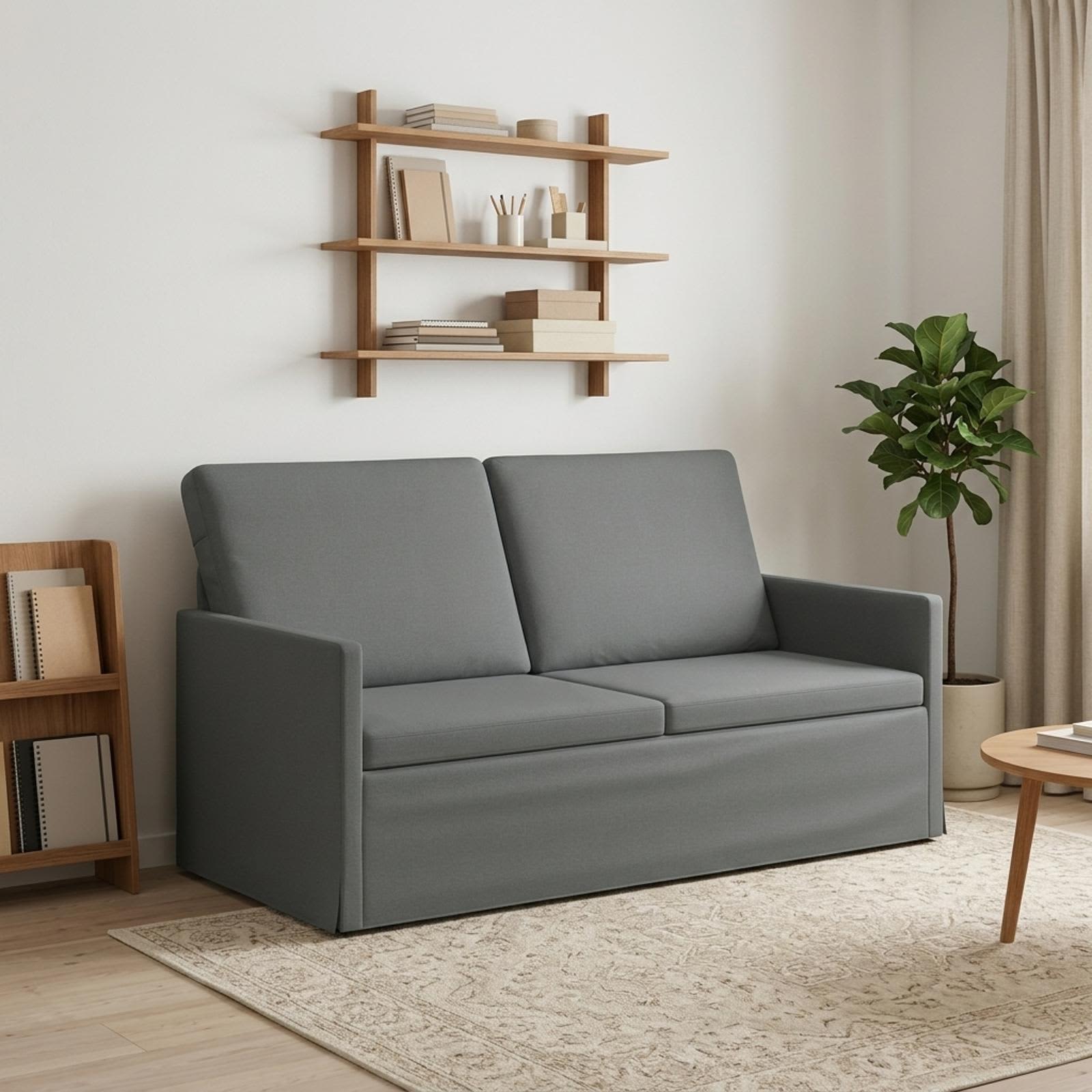 vidaXL 2-personers sofa Mørkegrå 150 x 81 x 82 cm Stof