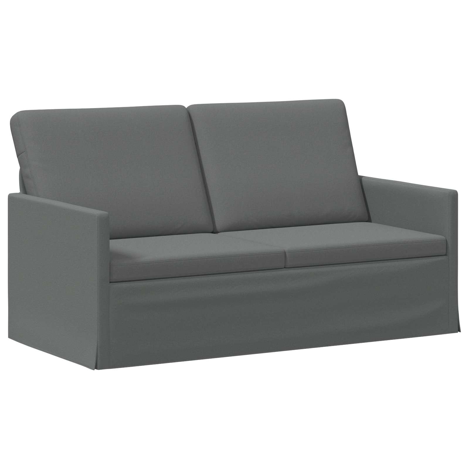 vidaXL Pohovka pro 2 osoby Tmavě šedá 150 x 81 x 82 cm Textil