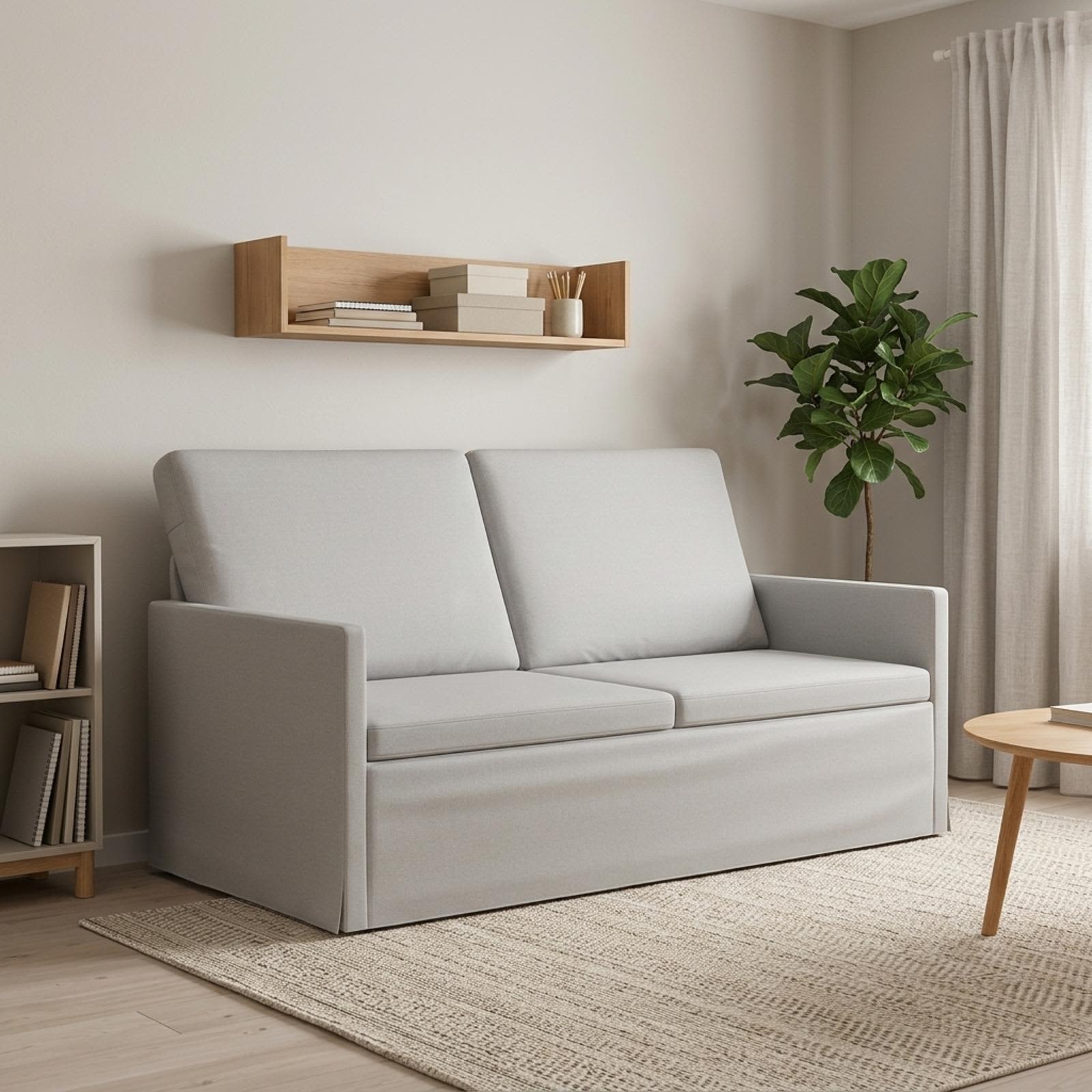 vidaXL 2-personers sofa Skygrå 150 x 81 x 82 cm Stof