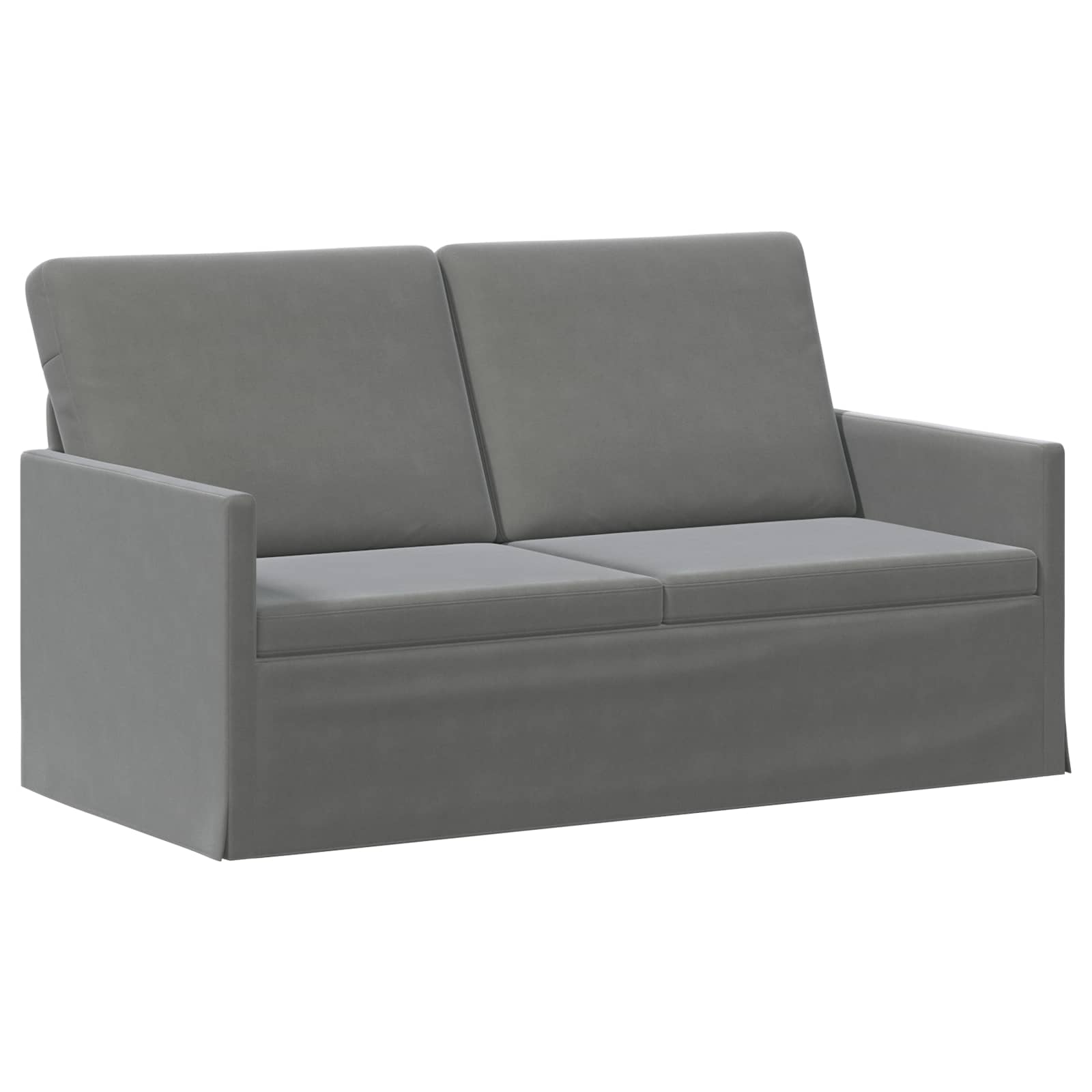 vidaXL Pohovka pro 2 osoby Tmavě šedá 150 x 81 x 82 cm Samet