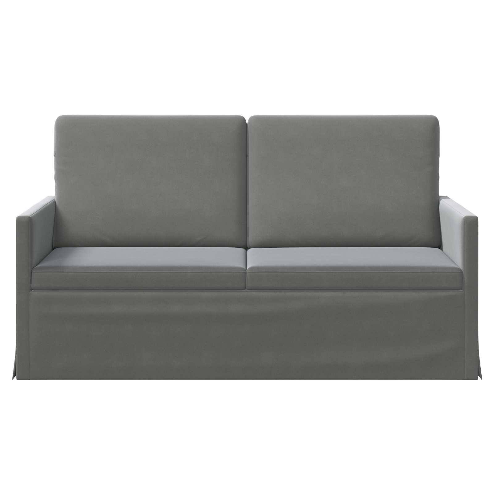 vidaXL - 2-zitsbank - Donkergrijs - 150 - x - 81 - x - 82 - cm - fluweel