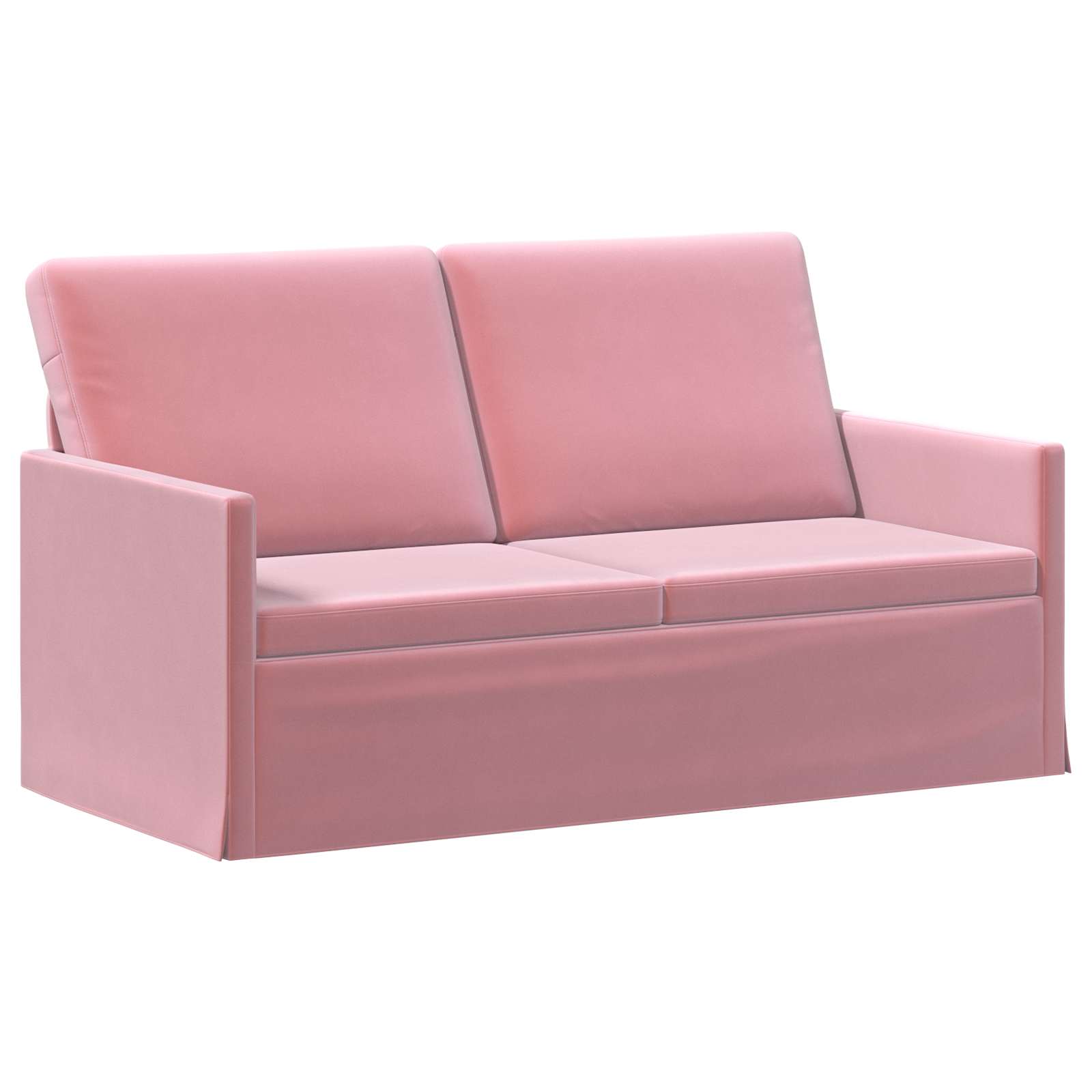 vidaXL Pohovka pro 2 osoby Růžová 150 x 81 x 82 cm Samet