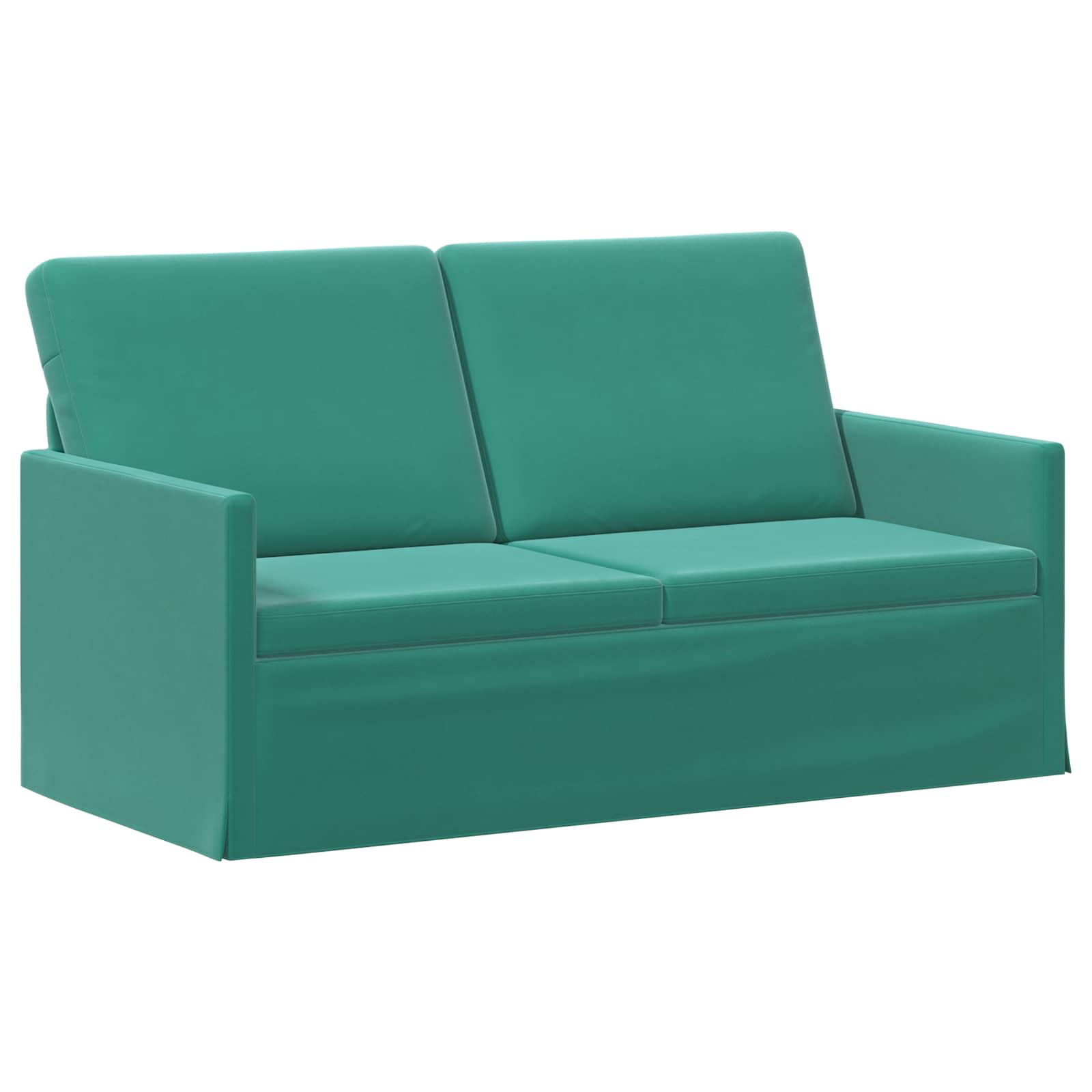 vidaXL Pohovka pro 2 osoby Tyrkysová 150 x 81 x 82 cm Samet