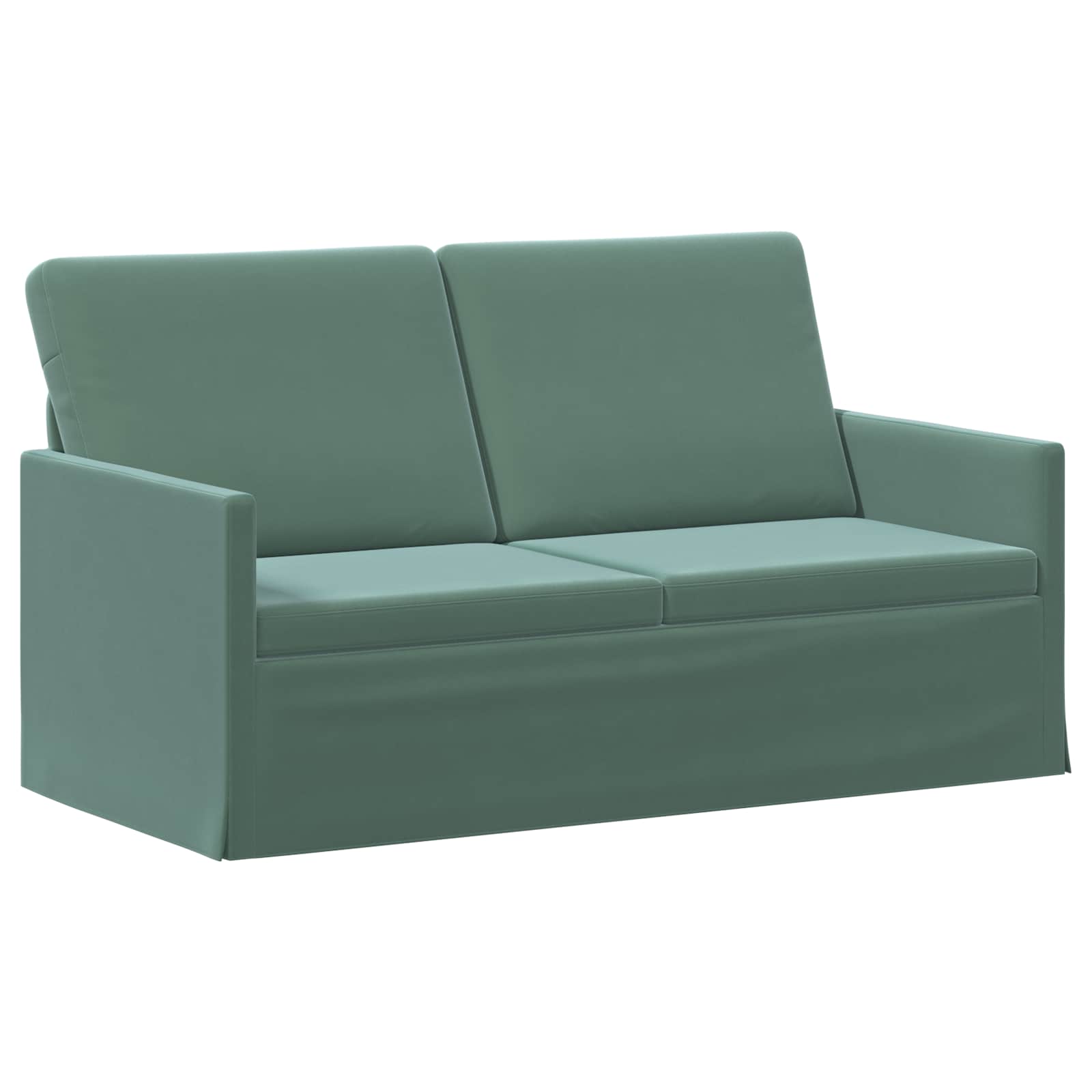 vidaXL Pohovka pro 2 osoby Mořská zelená 150 x 81 x 82 cm Samet