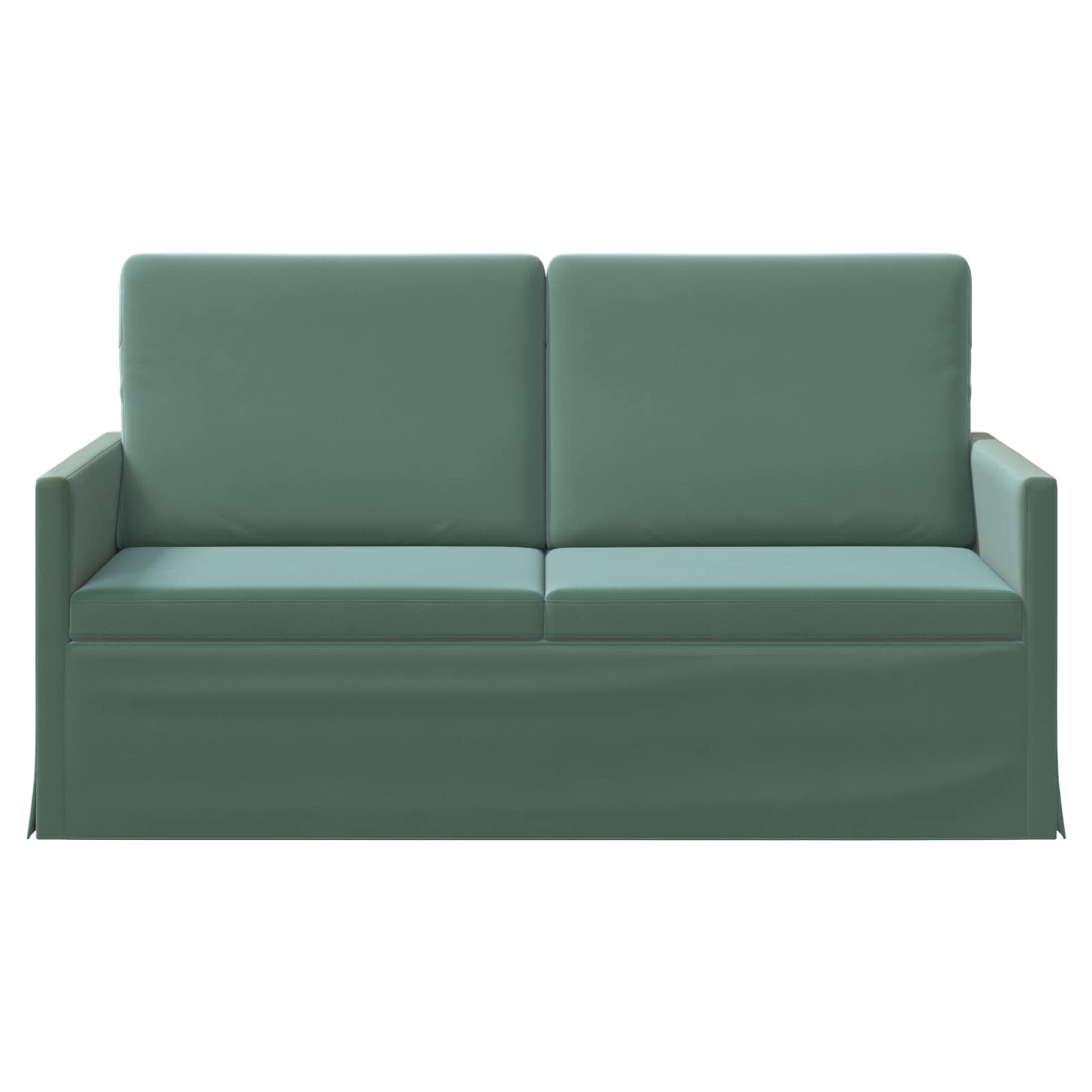 vidaXL - 2-zitsbank - Zeegroen - 150 - x - 81 - x - 82 - cm - fluweel