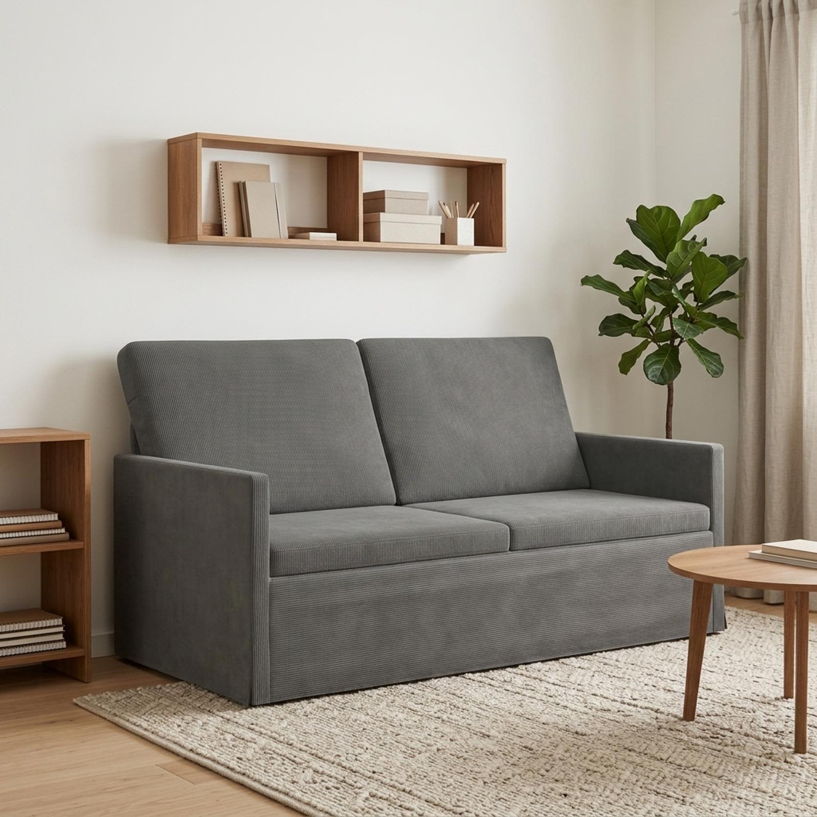 vidaXL 2-personers sofa Mørkegrå 150 x 81 x 82 cm Velourstof