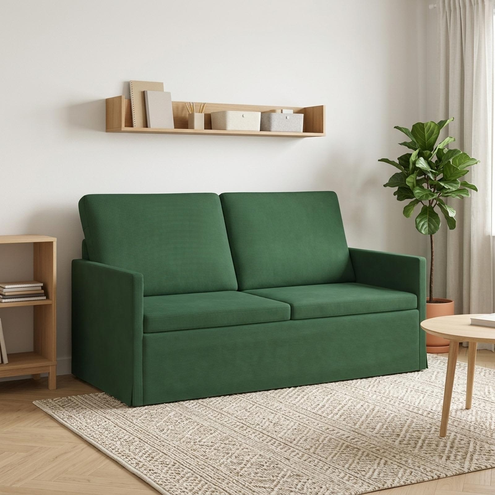 vidaXL 2-personers sofa Jungle Grøn 150 x 81 x 82 cm Velourstof