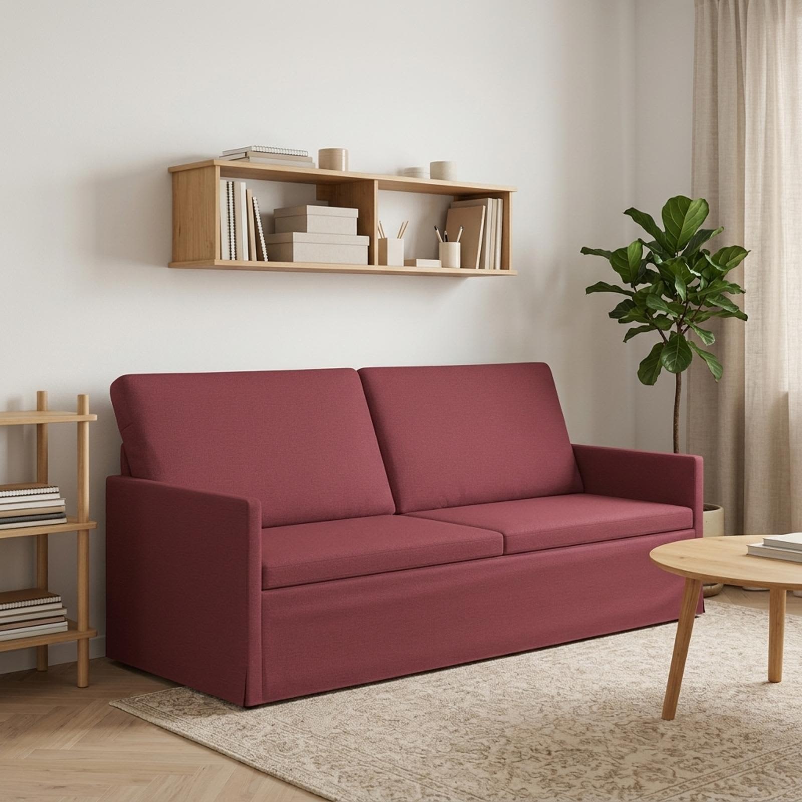 3-sedna sofa Vinorodna rdeča 190 x 81 x 82 cm Blago