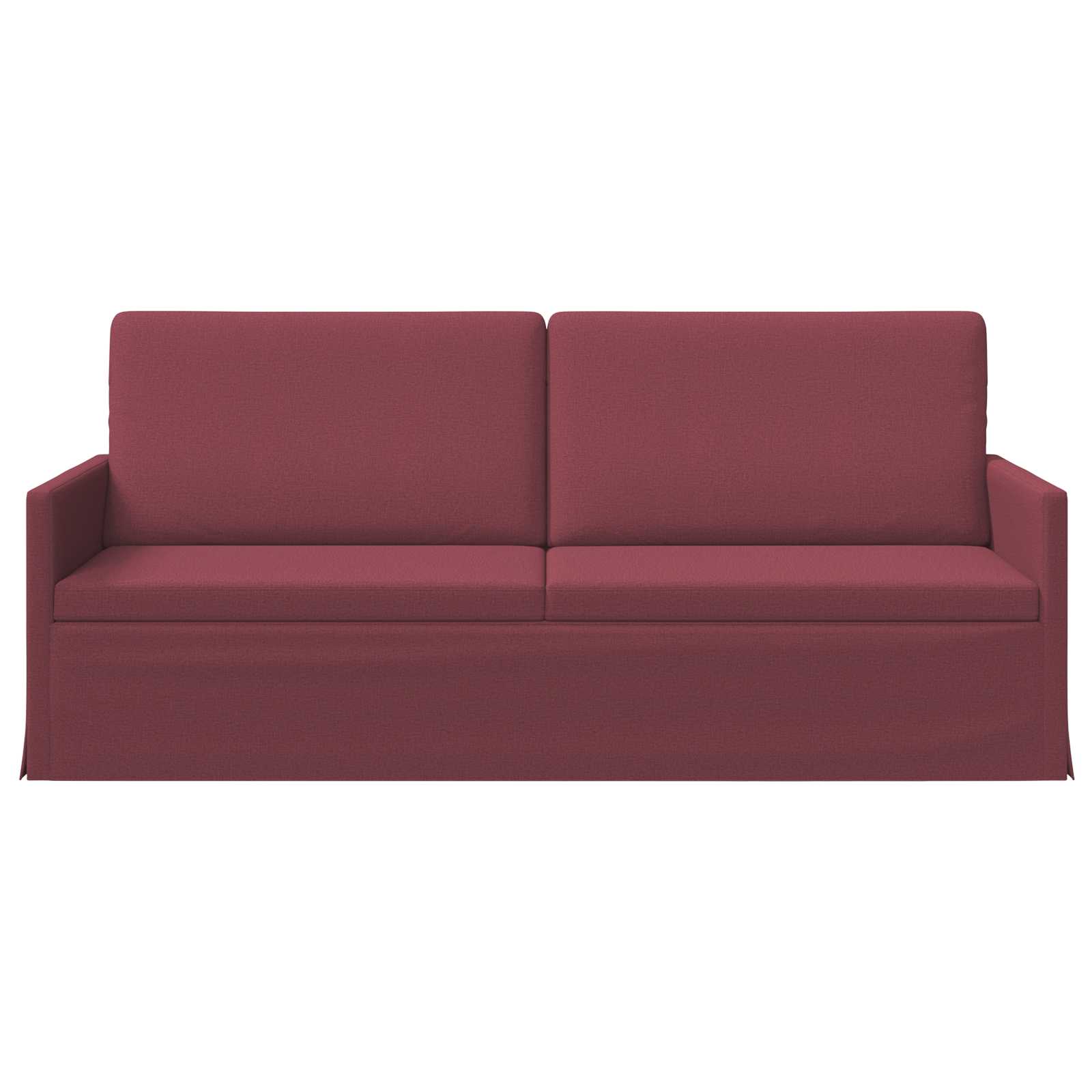 vidaXL - 3-zits - sofa - Wijnrood - 190 - x - 81 - x - 82 - cm - Stof