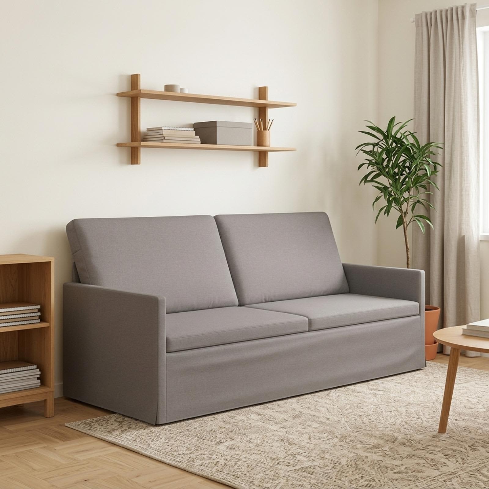 vidaXL 3-personers sofa Gråbrun 190 x 81 x 82 cm Stof