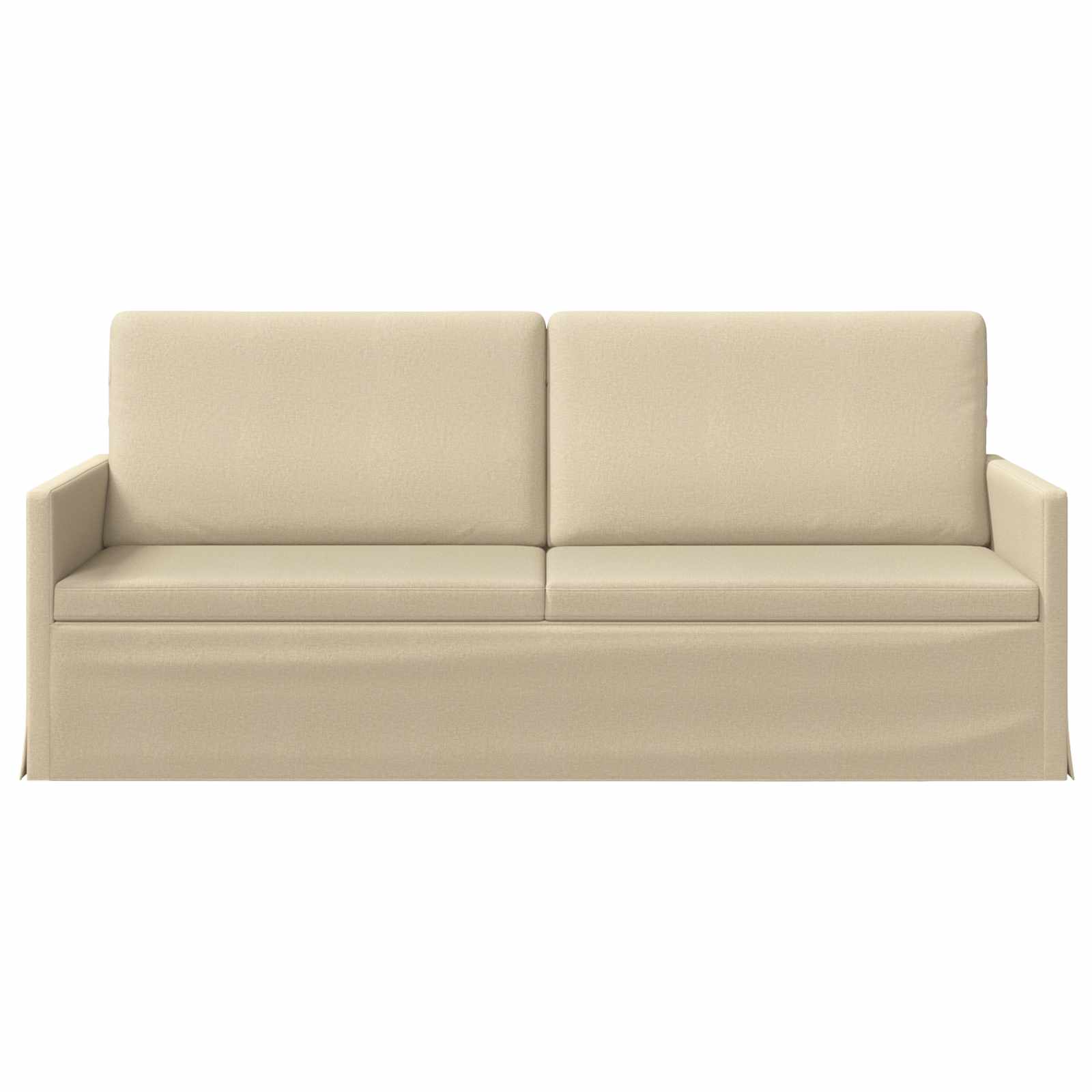 vidaXL - 3-zits - sofa - Crèmekleurig - 190 - x - 81 - x - 82 - cm - Stof