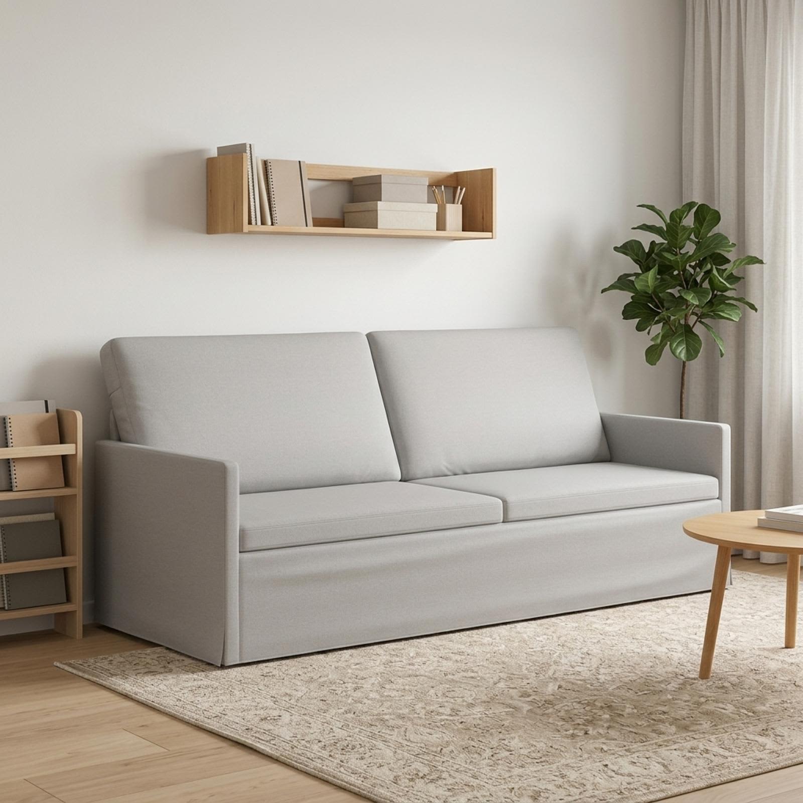 vidaXL 3-personers sofa Skygrå 190 x 81 x 82 cm Stof