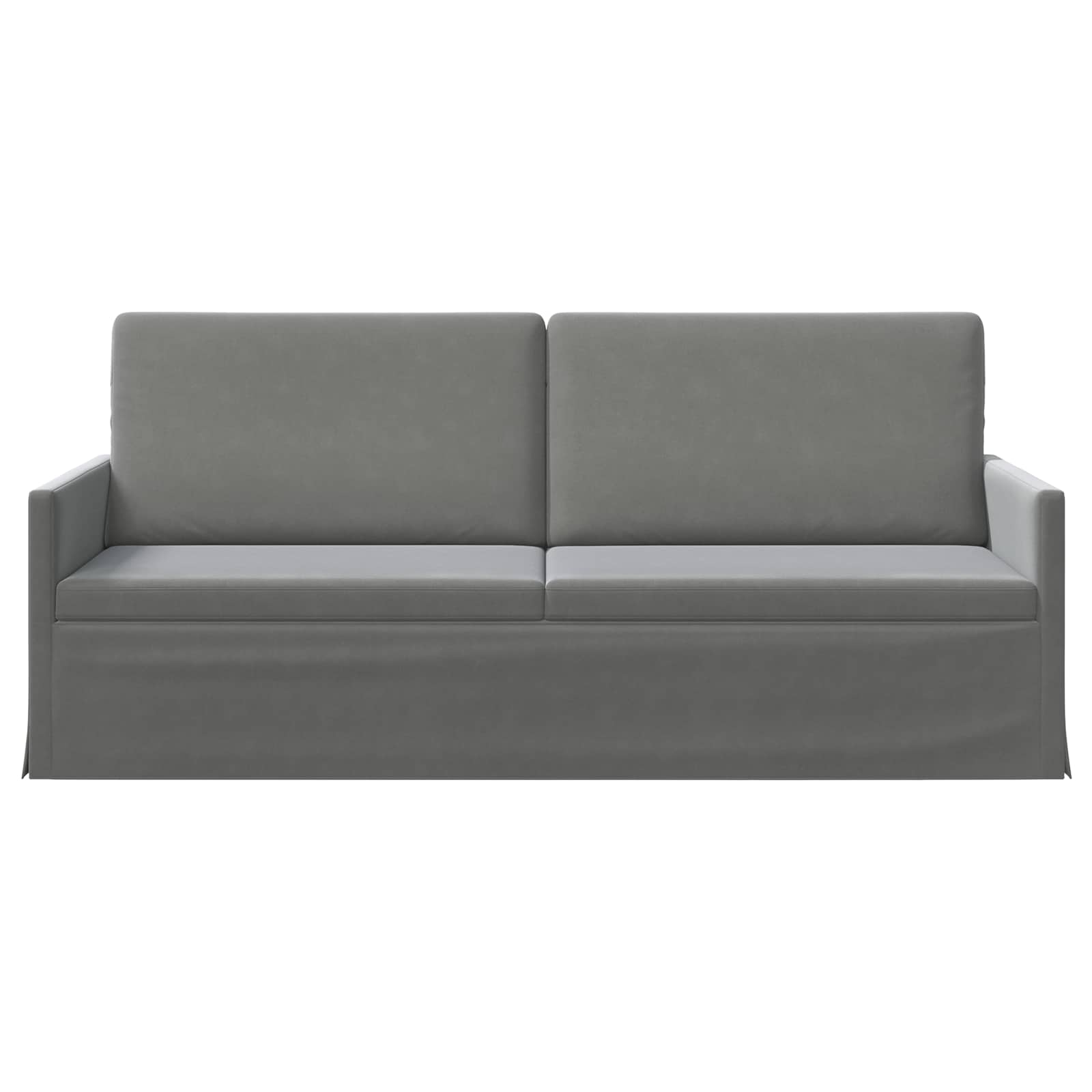 vidaXL - 3-zits - sofa - Donkergrijs - 190 - x - 81 - x - 82 - cm - fluweel