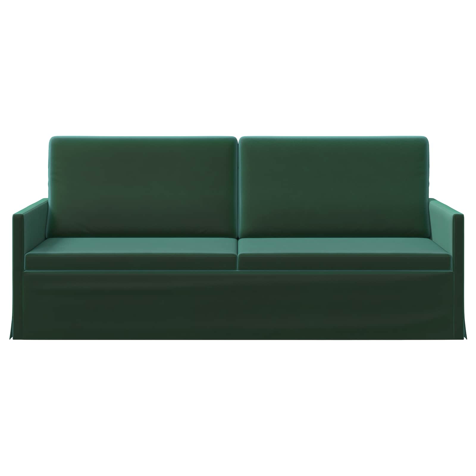 vidaXL - 3-zits - sofa - Donkergroen - 190 - x - 81 - x - 82 - cm - fluweel