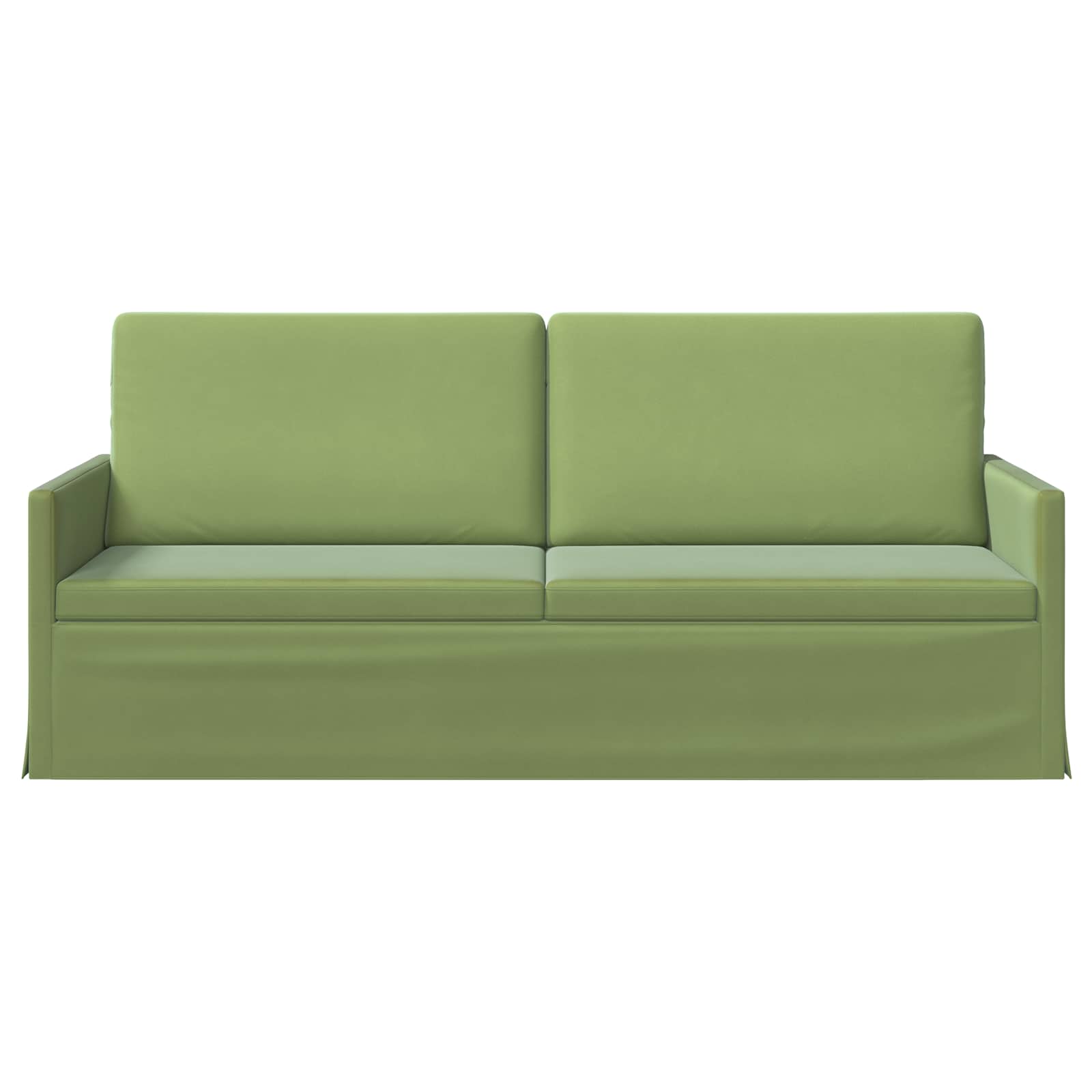 vidaXL - 3-zits - sofa - Lichtgroen - 190 - x - 81 - x - 82 - cm - fluweel