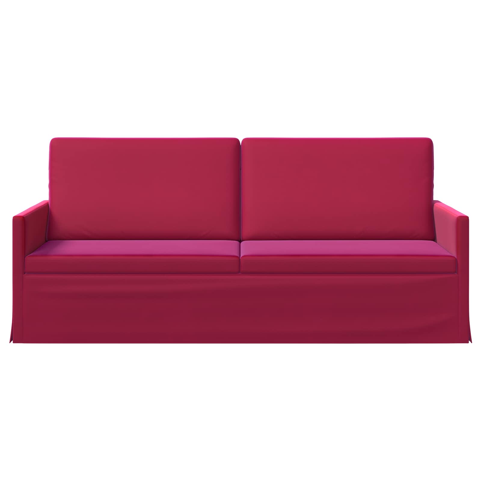 vidaXL - 3-zits - sofa - Wijnrood - 190 - x - 81 - x - 82 - cm - fluweel