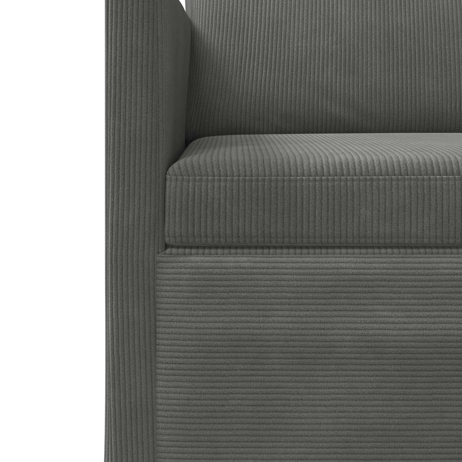 3-sedna sofa Temno siva 190 x 81 x 82 cm Žametna tkanina